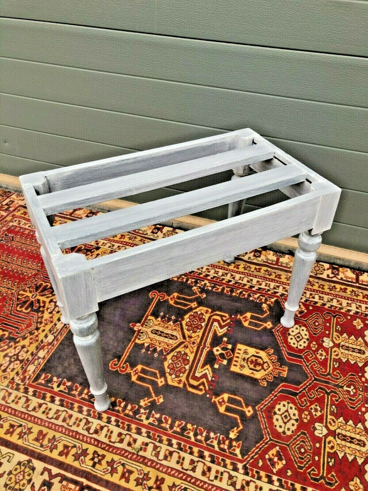 Antique Luggage Stand / Refinished Suitcase Rack ( SOLD )