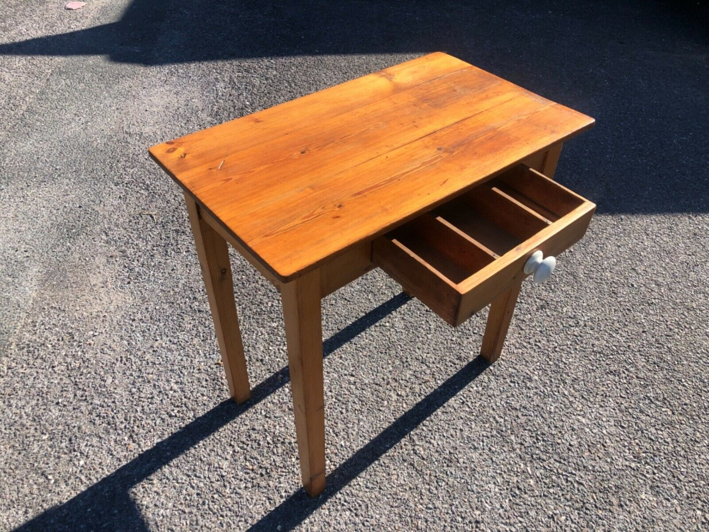 Vintage Pine Table With Drawer ( SOLD )
