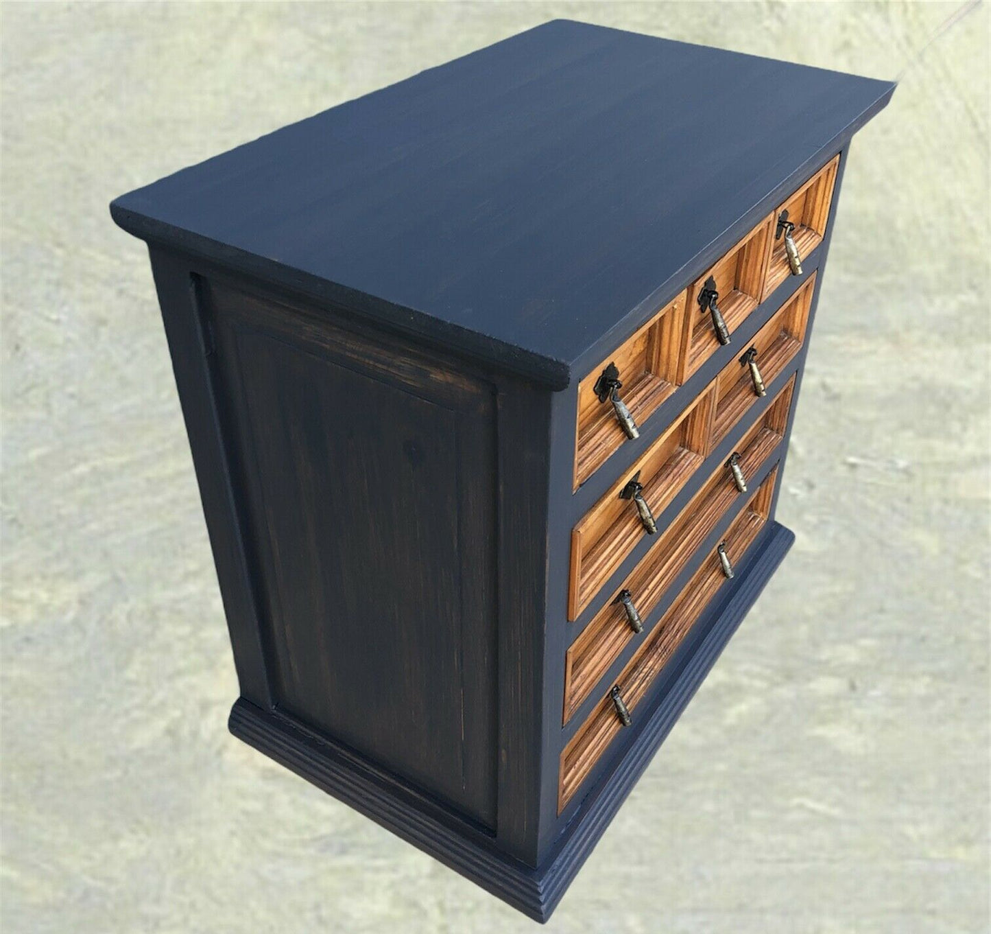 Handsome Pair Of Pine Bedside Chests / Rustic Small Chests ( SOLD )