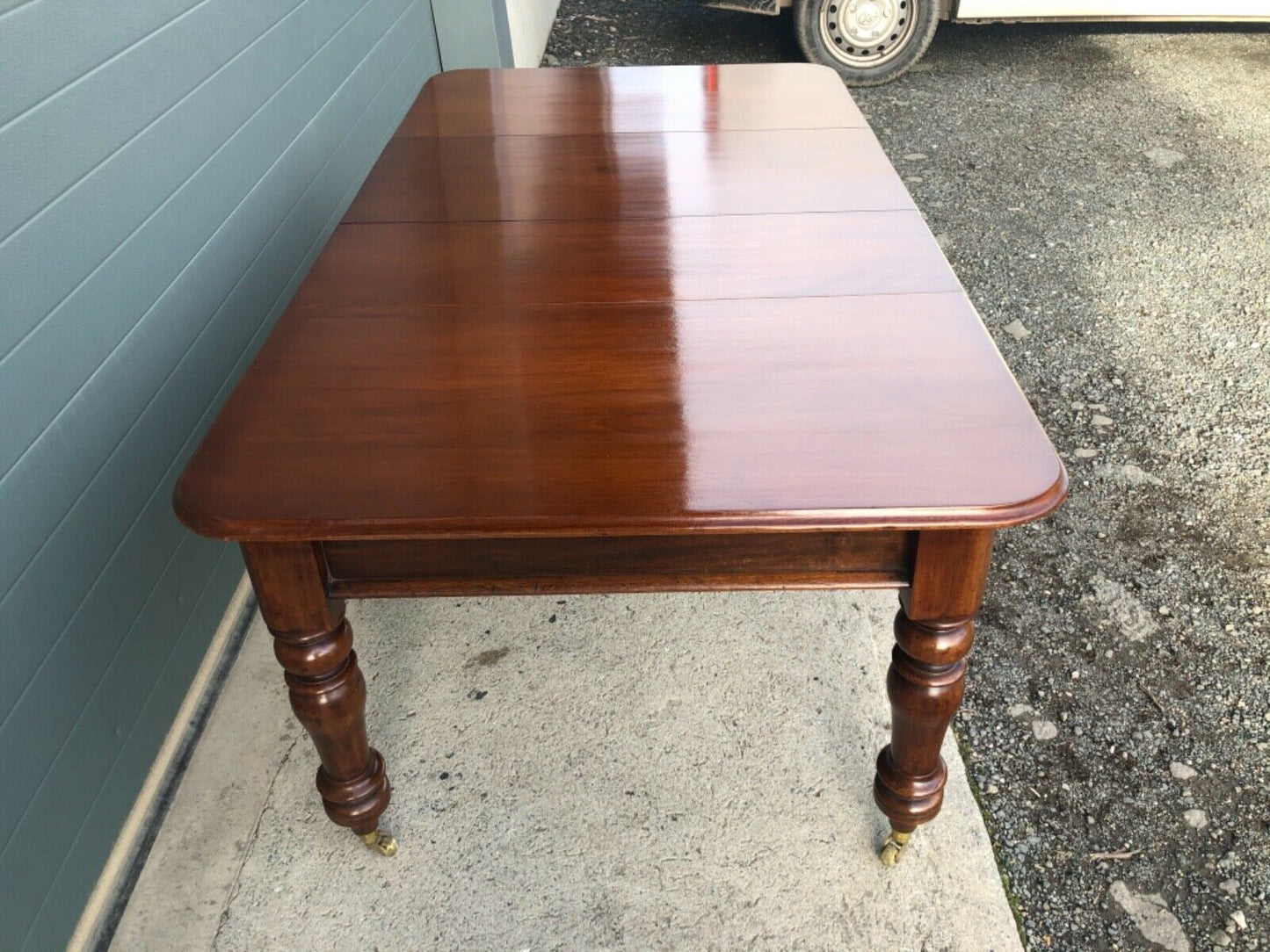 Antique Mahogany Extending Dining Table / Solid Mahogany Table ( SOLD )