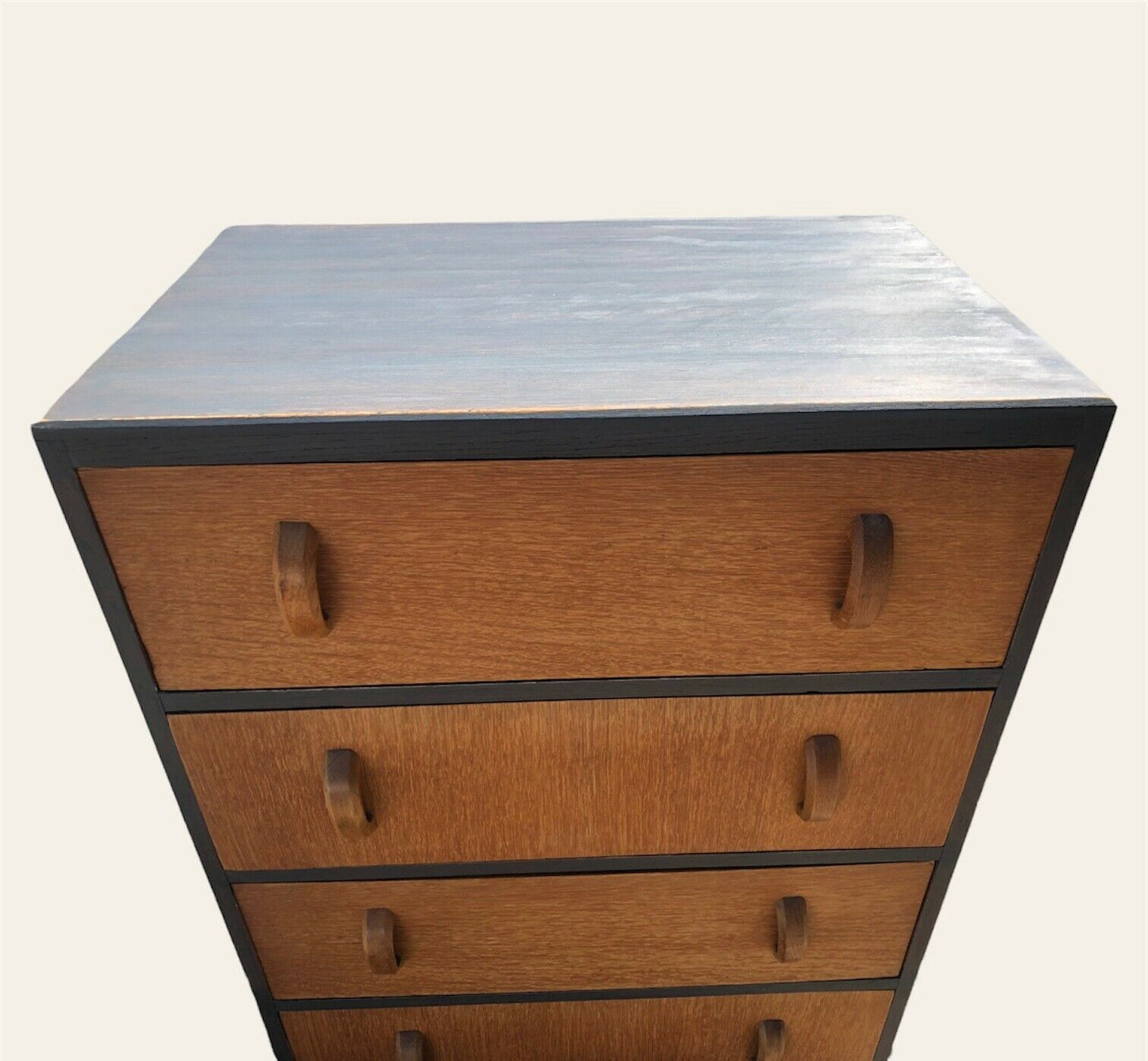 000959....Art Deco Oak Chest Of Drawers (Sold)
