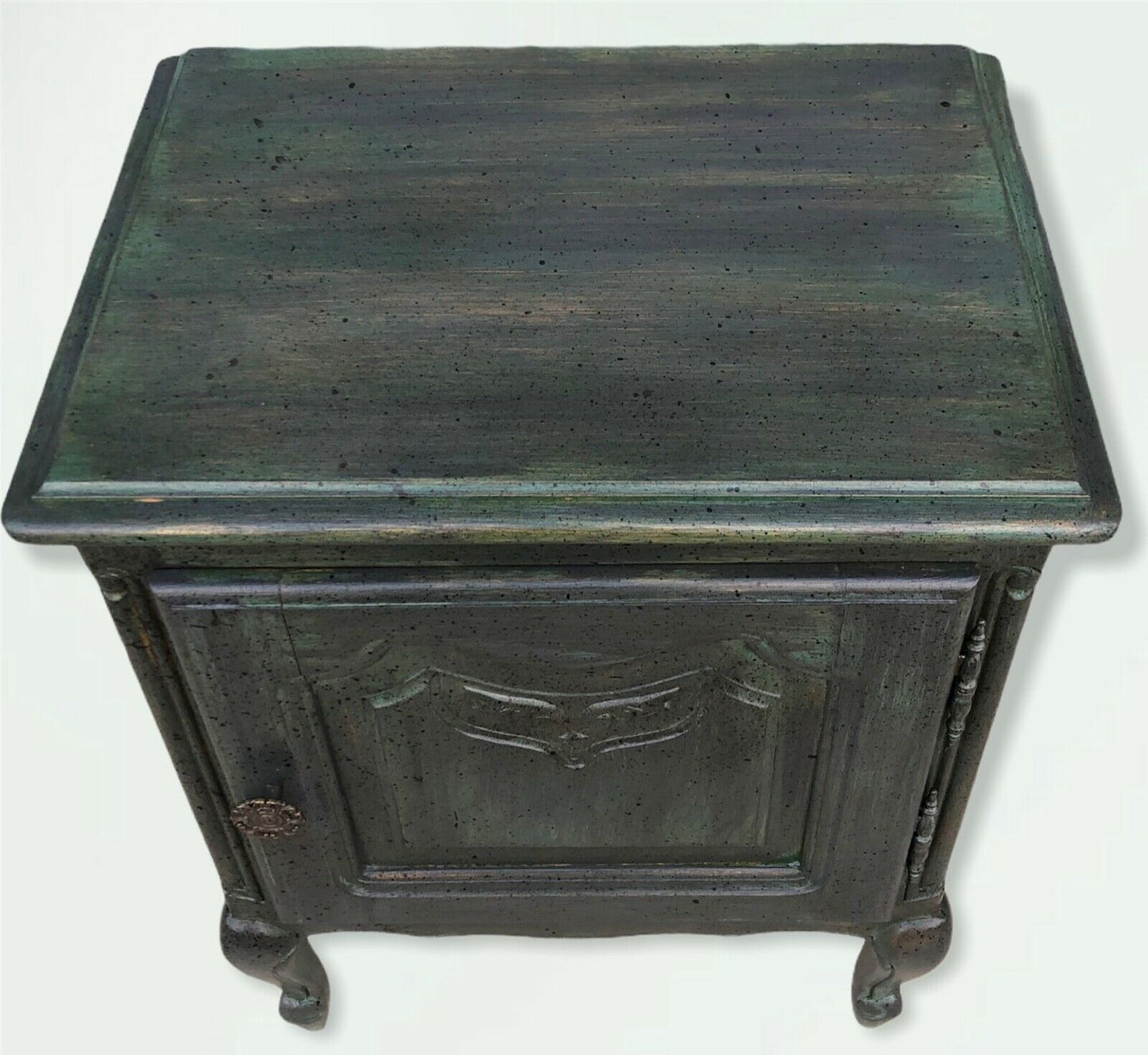 Two Near Identical Bijou French Bedside Tables / Vintage Bedside Cabinets ( SOLD )