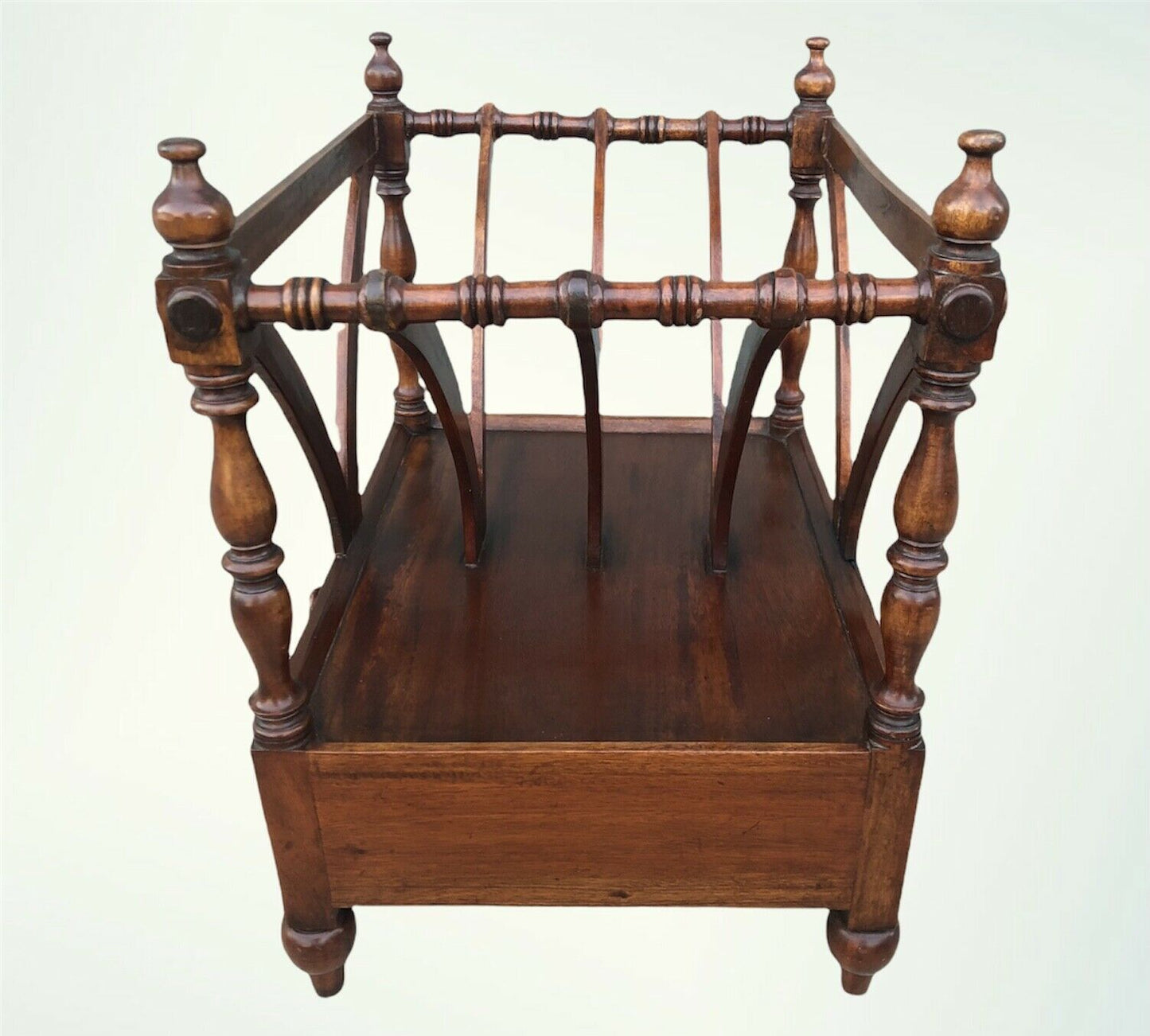 Vintage Reproduction Mahogany Magazine Rack / Canterbury ( SOLD )