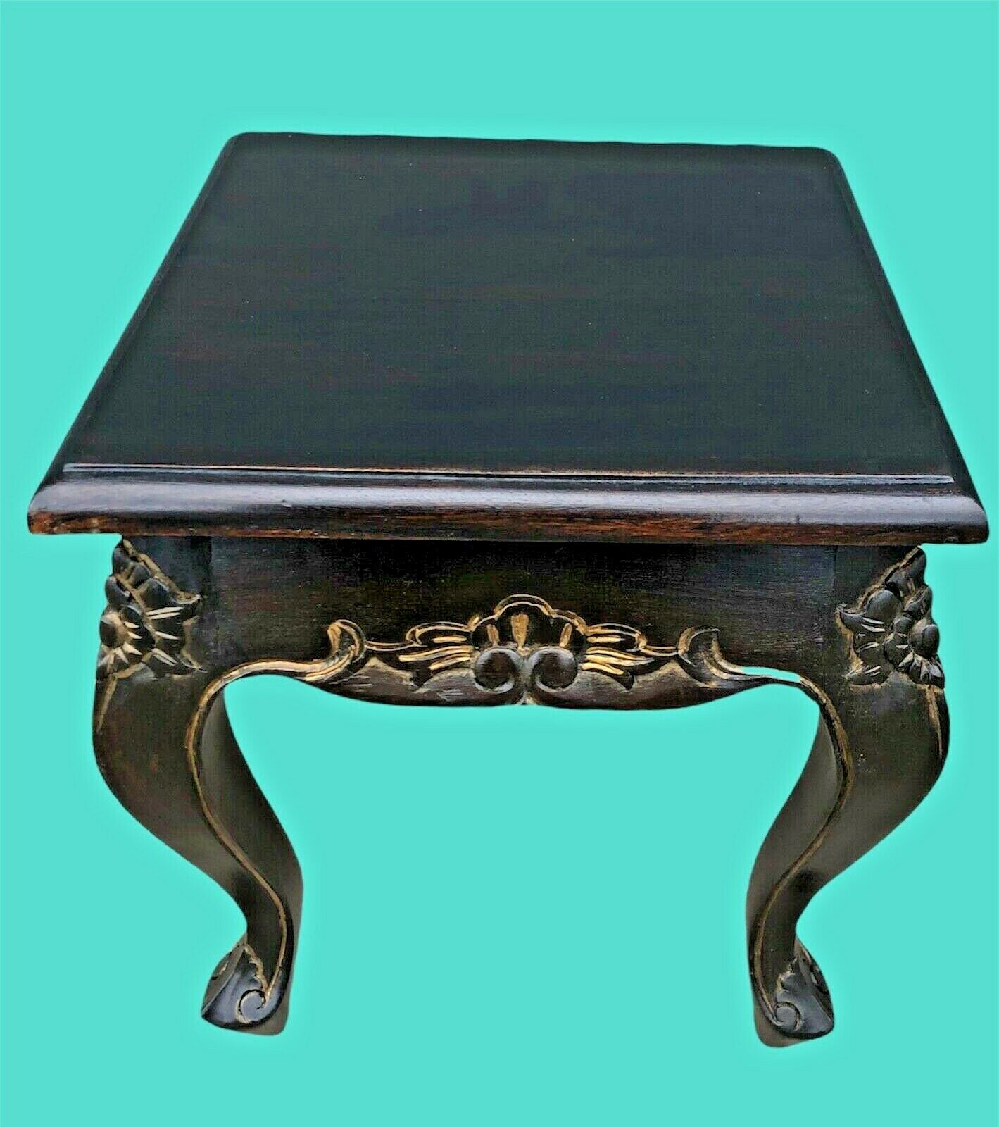 002.....Vintage Carved Mahogany Nest Of Tables ( sold )