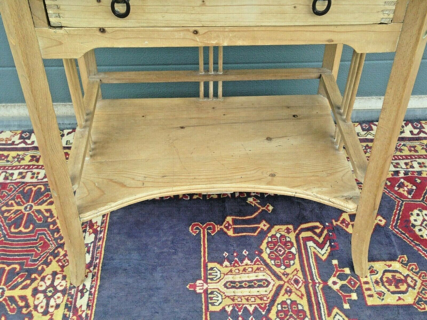 Rare Antique Pine Childs Desk / Lovely Old Bedside Table ( SOLD )