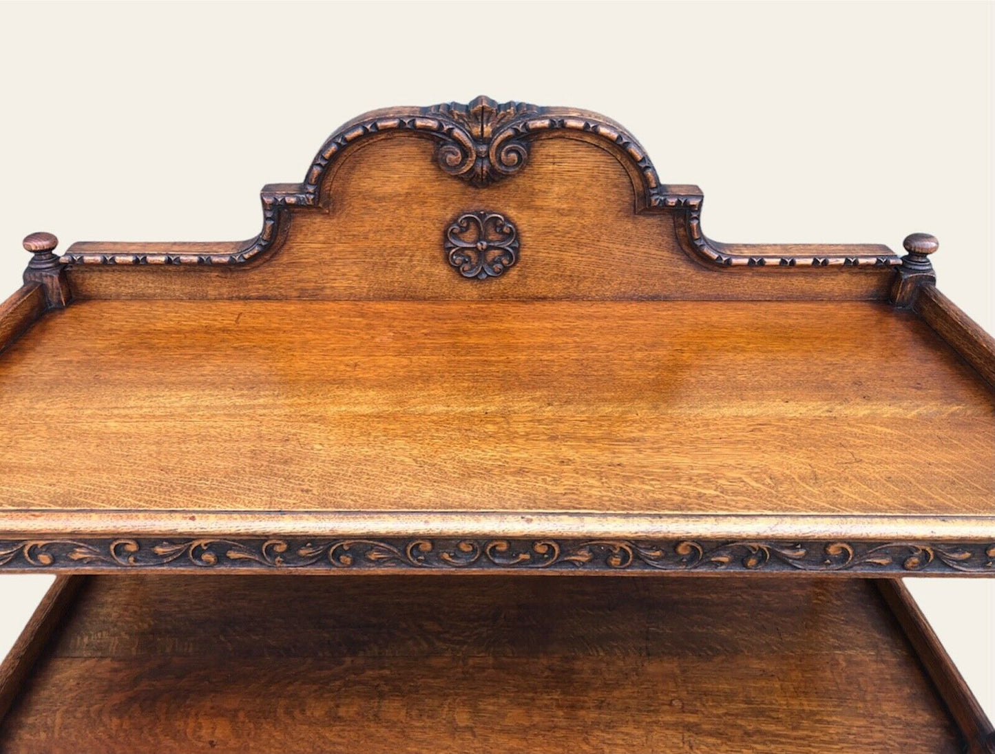 000971.....Stunning Carved Oak Antique Buffet / Sideboard ( sold )