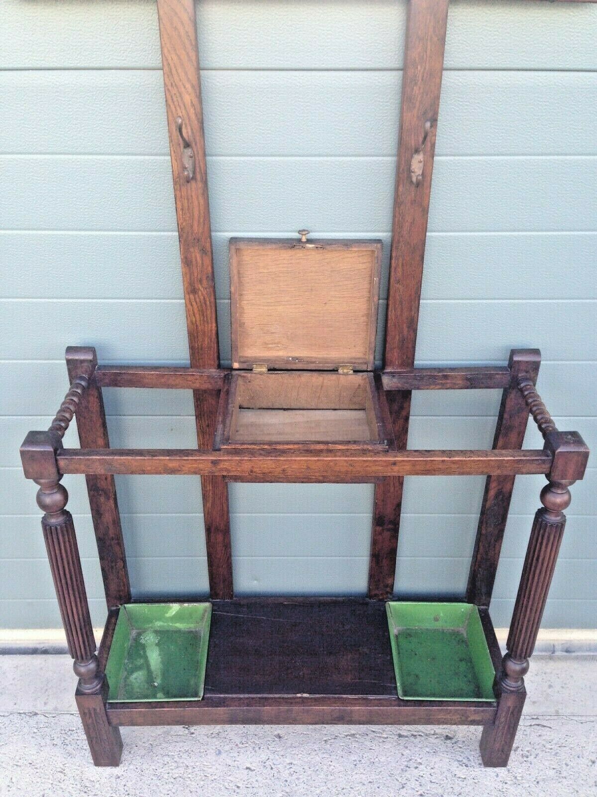 Unique Arts And Crafts Style Hall Stand / Vintage Coat Rack ( SOLD )