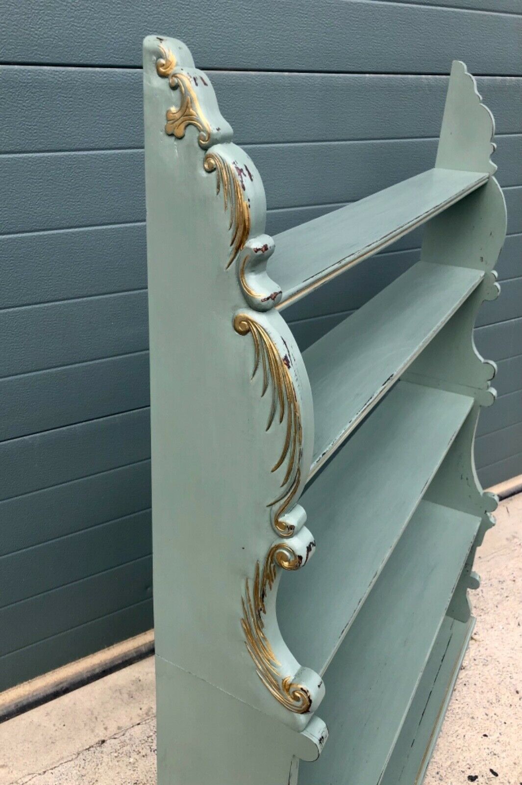 Handsome Vintage Regency Style Carved Bookcase ( SOLD )
