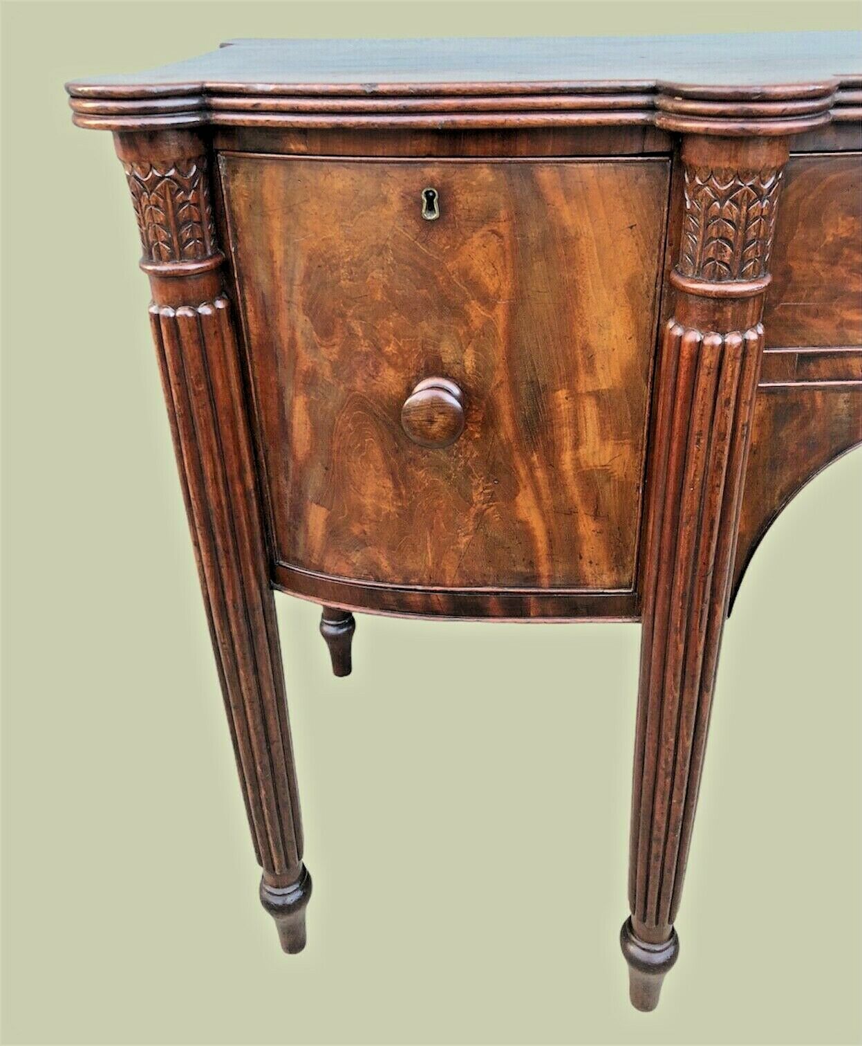 029.....Magnificent William IV Flame Mahogany Sideboard ( sold )