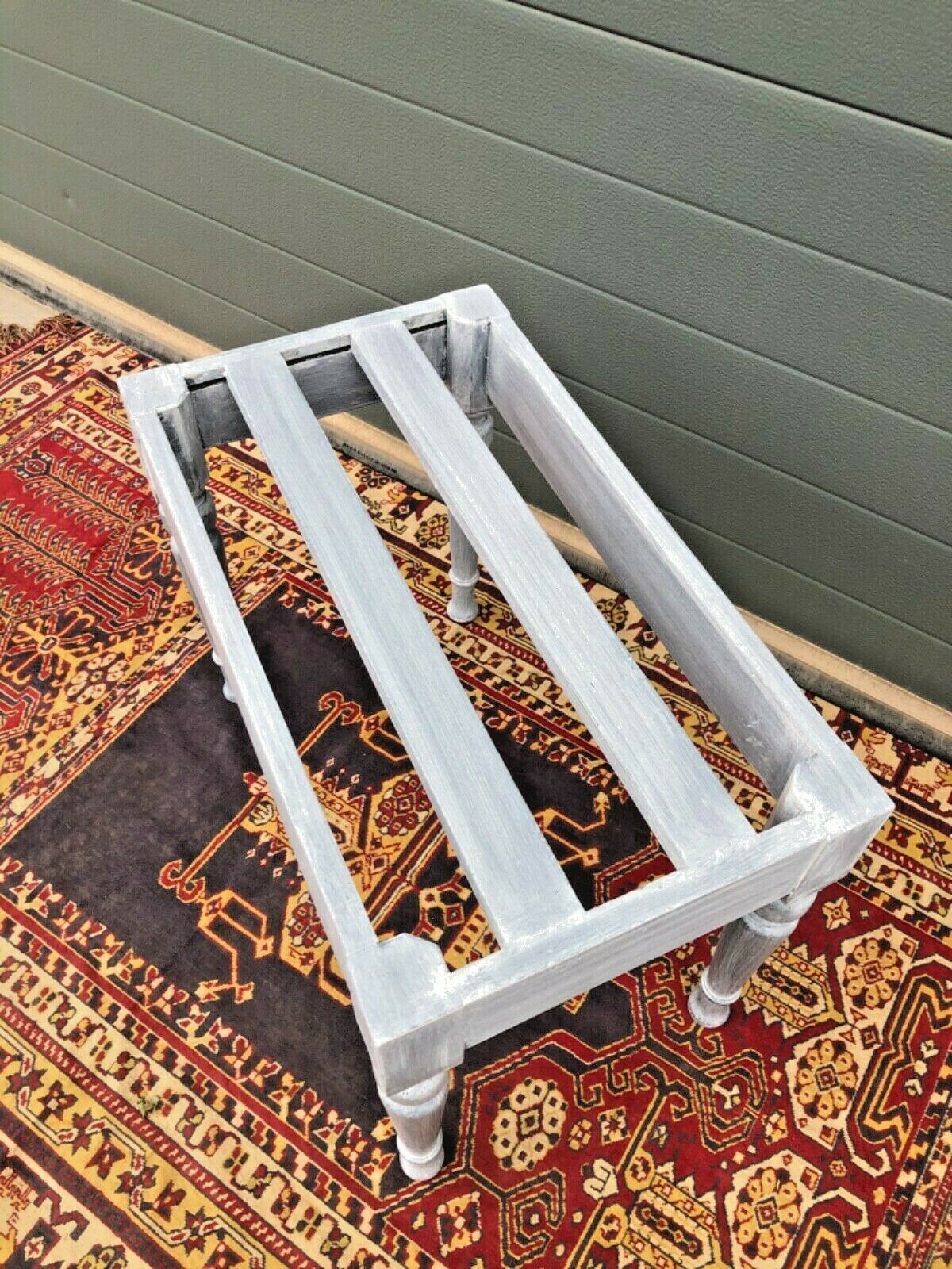 Antique Luggage Stand / Refinished Suitcase Rack ( SOLD )
