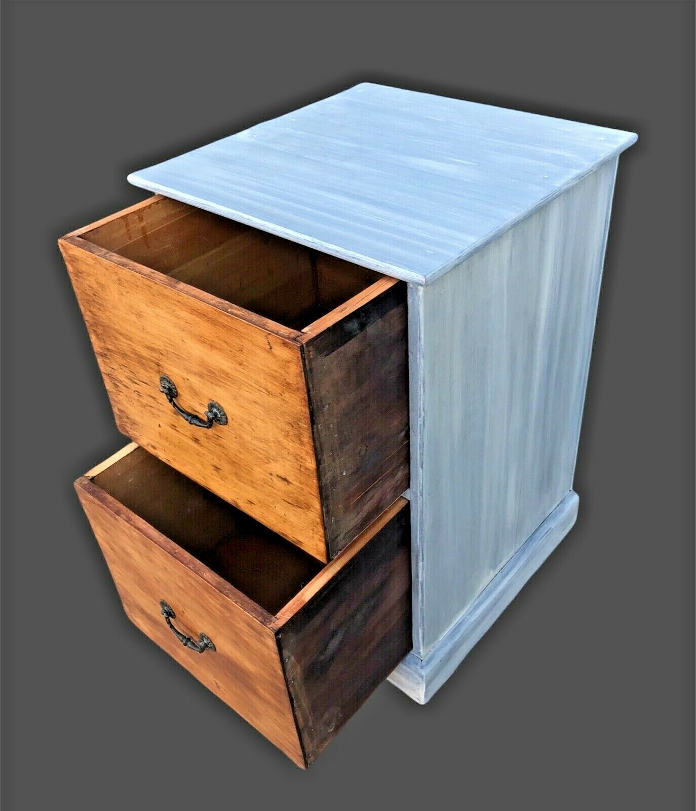000991.....Handsome Vintage Two Drawer Chest ( sold )