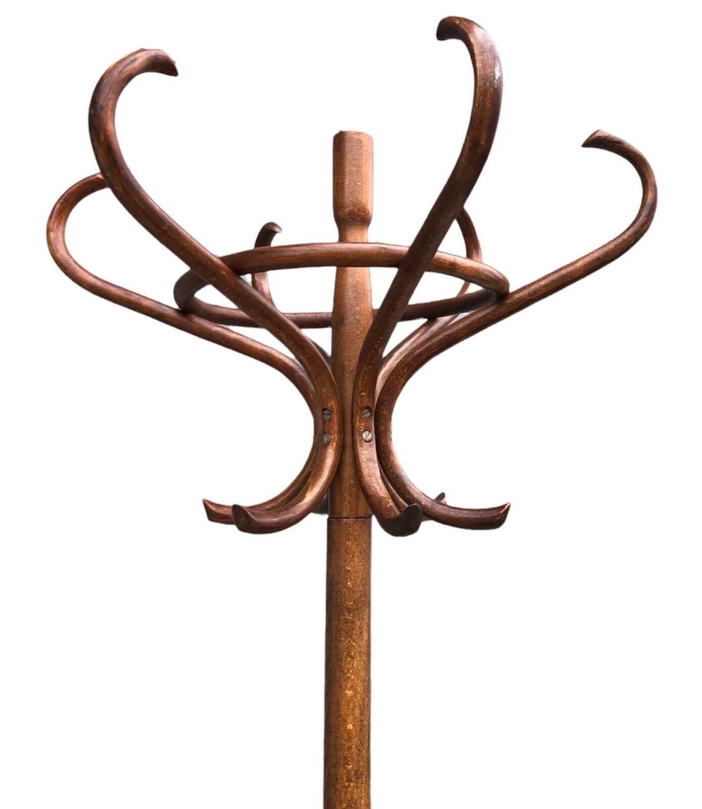 000976.....Handsome Vintage Bentwood Revolving Hat And Coat Stand (sold)