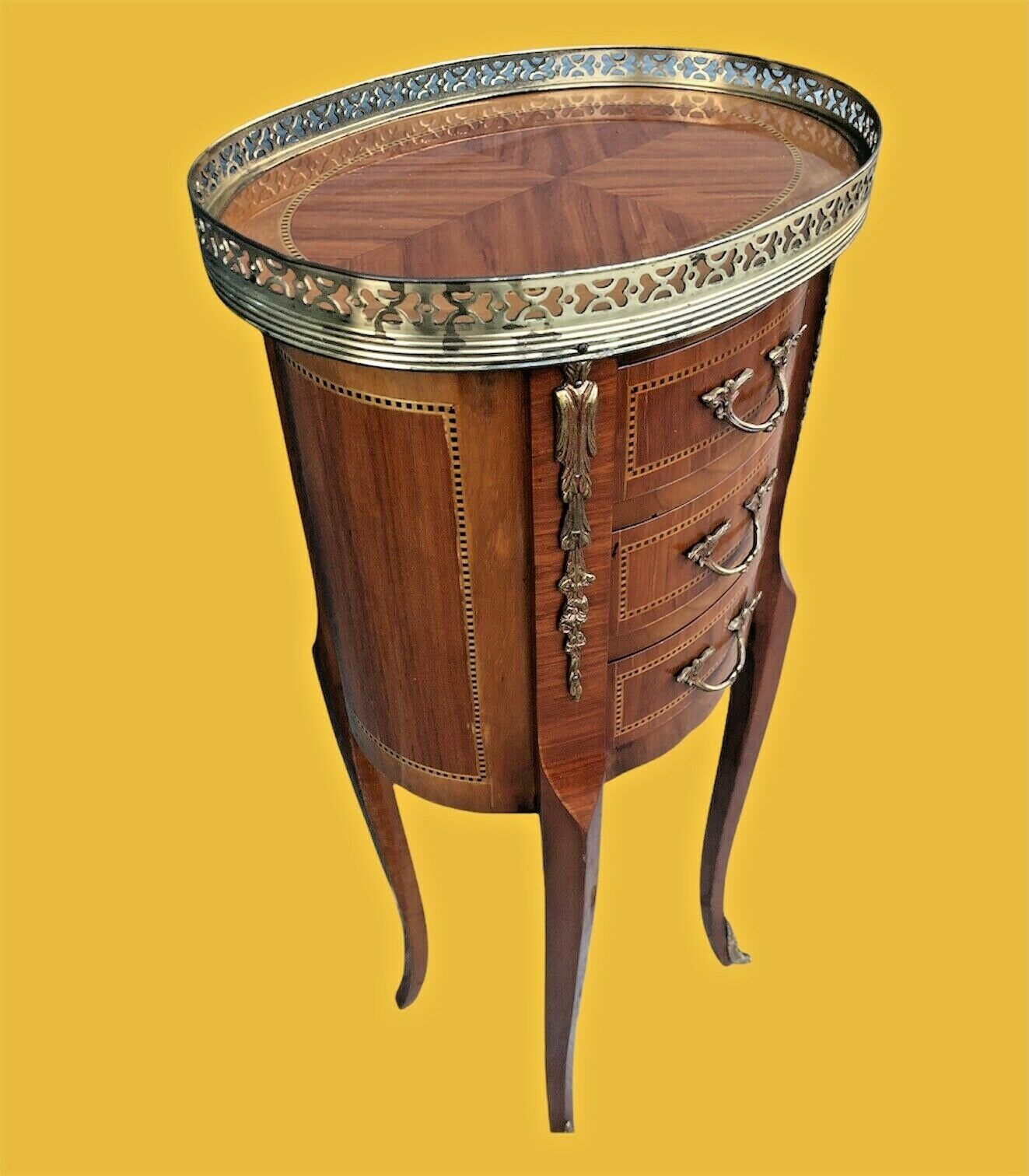 Stunning Pair Of Small Vintage French Lamp Tables / Bedside Tables ( SOLD )