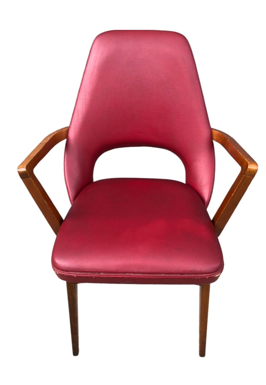 000907....Handsome Pair Of Ben Armchairs / Mid Century Modern Chairs ( sold )