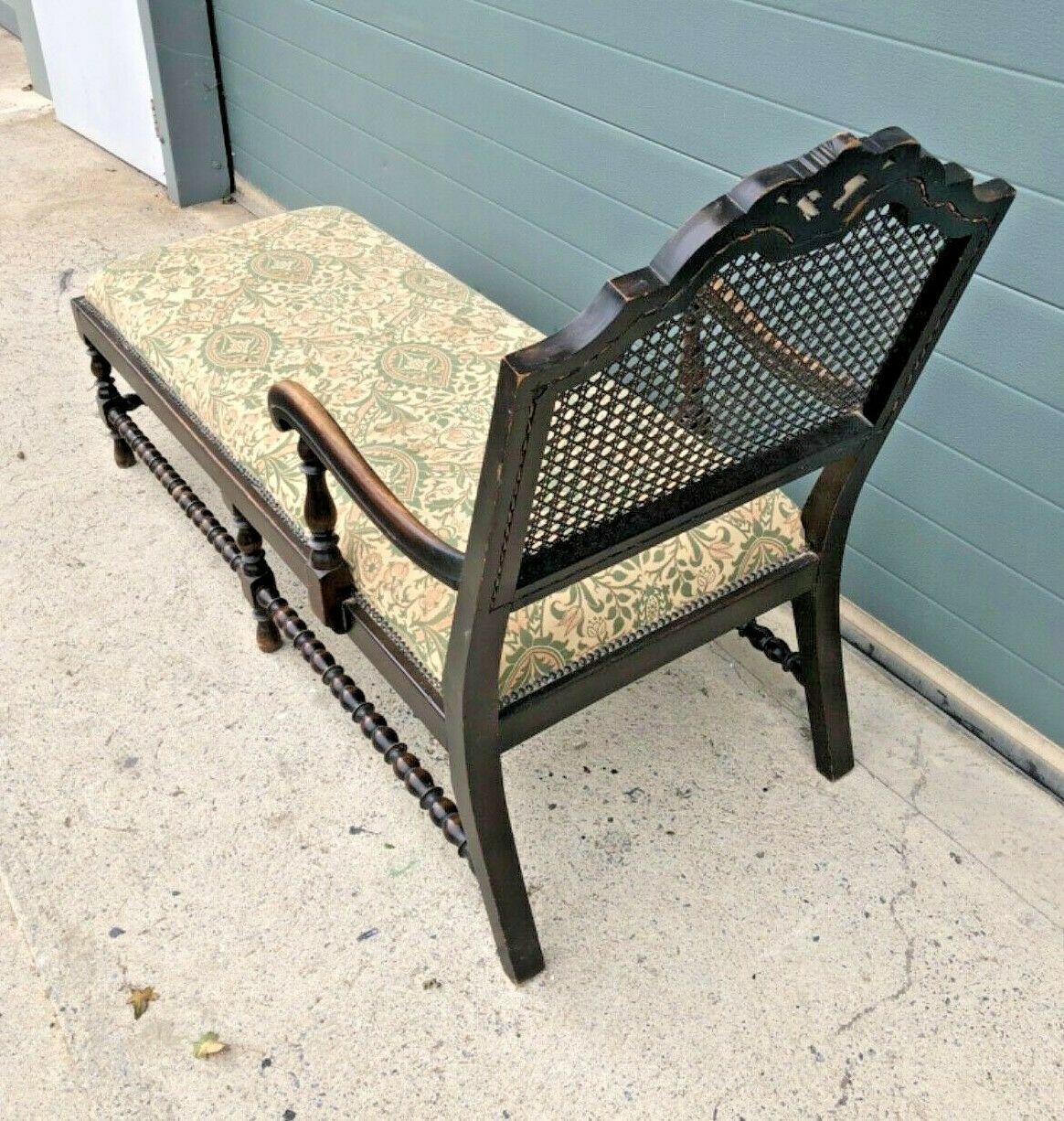 Vintage Jacobean Style Day Bed / Oak Chaise Longue ( SOLD )