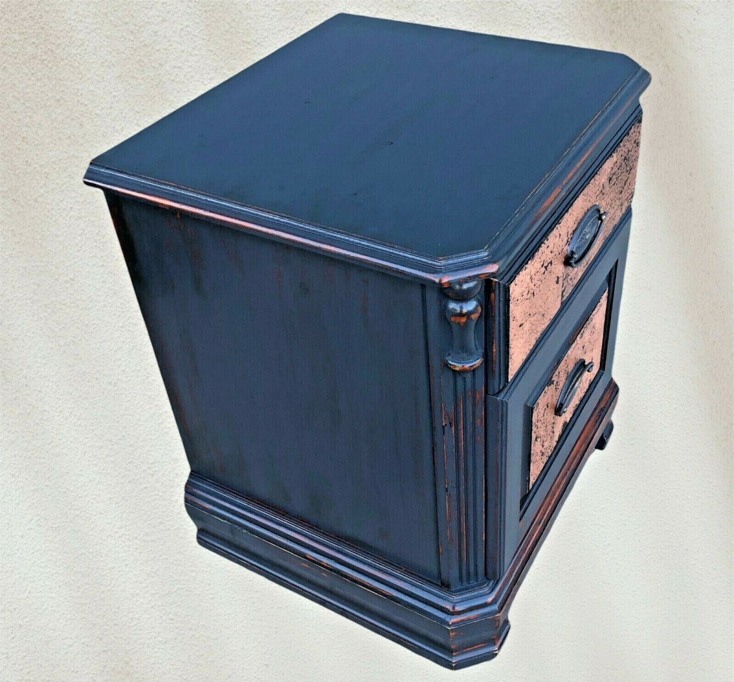 068.....Pair Of Upcycled Bedside Tables