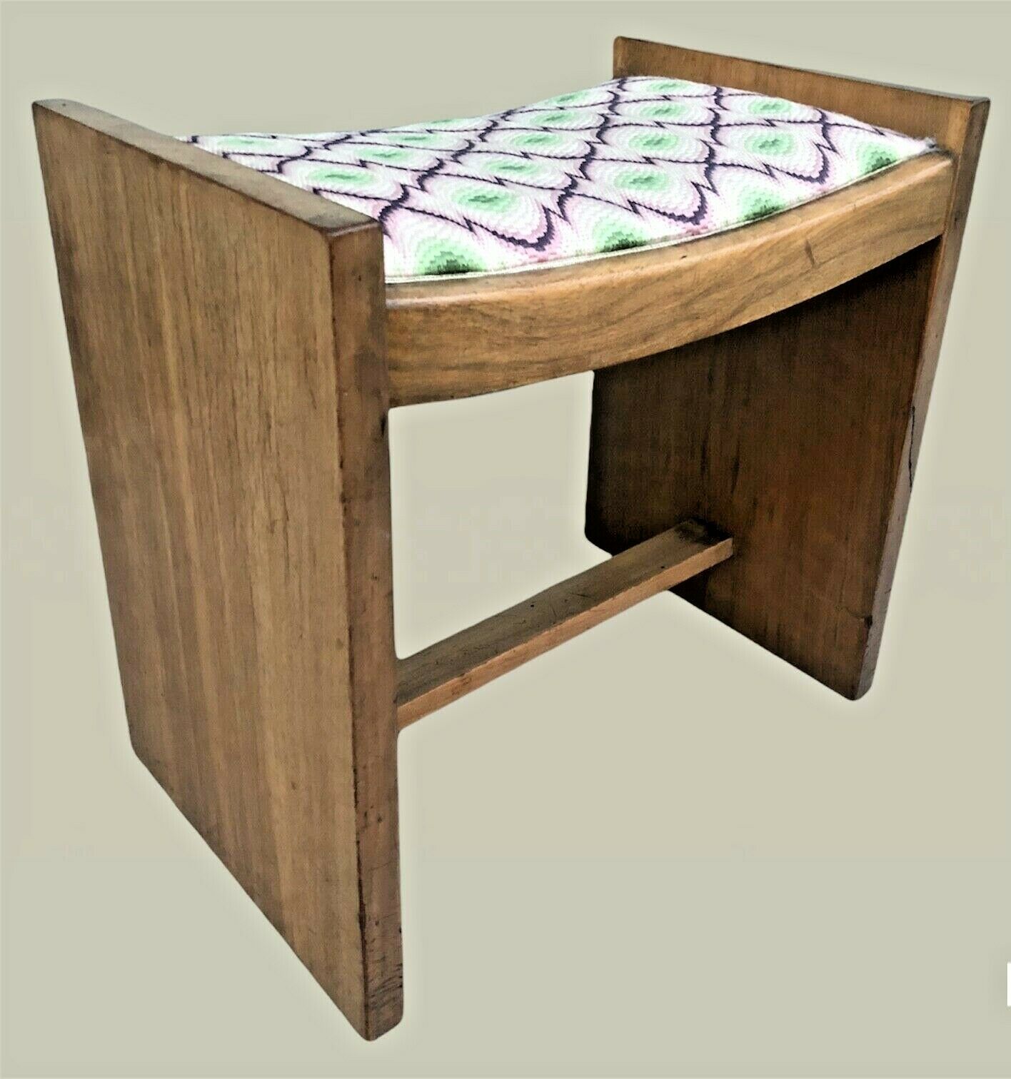 019.....Fabulous Original Art Deco Walnut Stool ( sold )