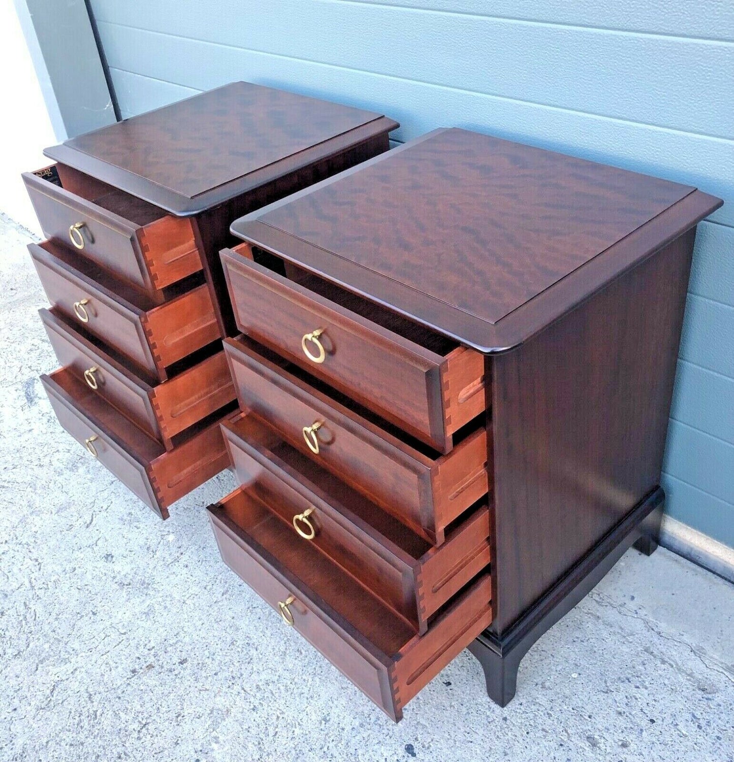 Handsome Pair Of Vintage Stag Bedside Chests / Stag Bedside Tables ( SOLD )