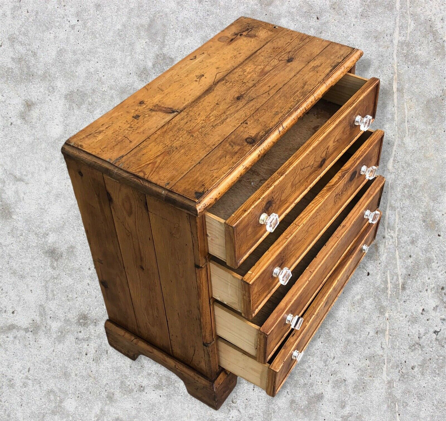 Vintage Pine Bedside Chest / Bedside Table ( SOLD )