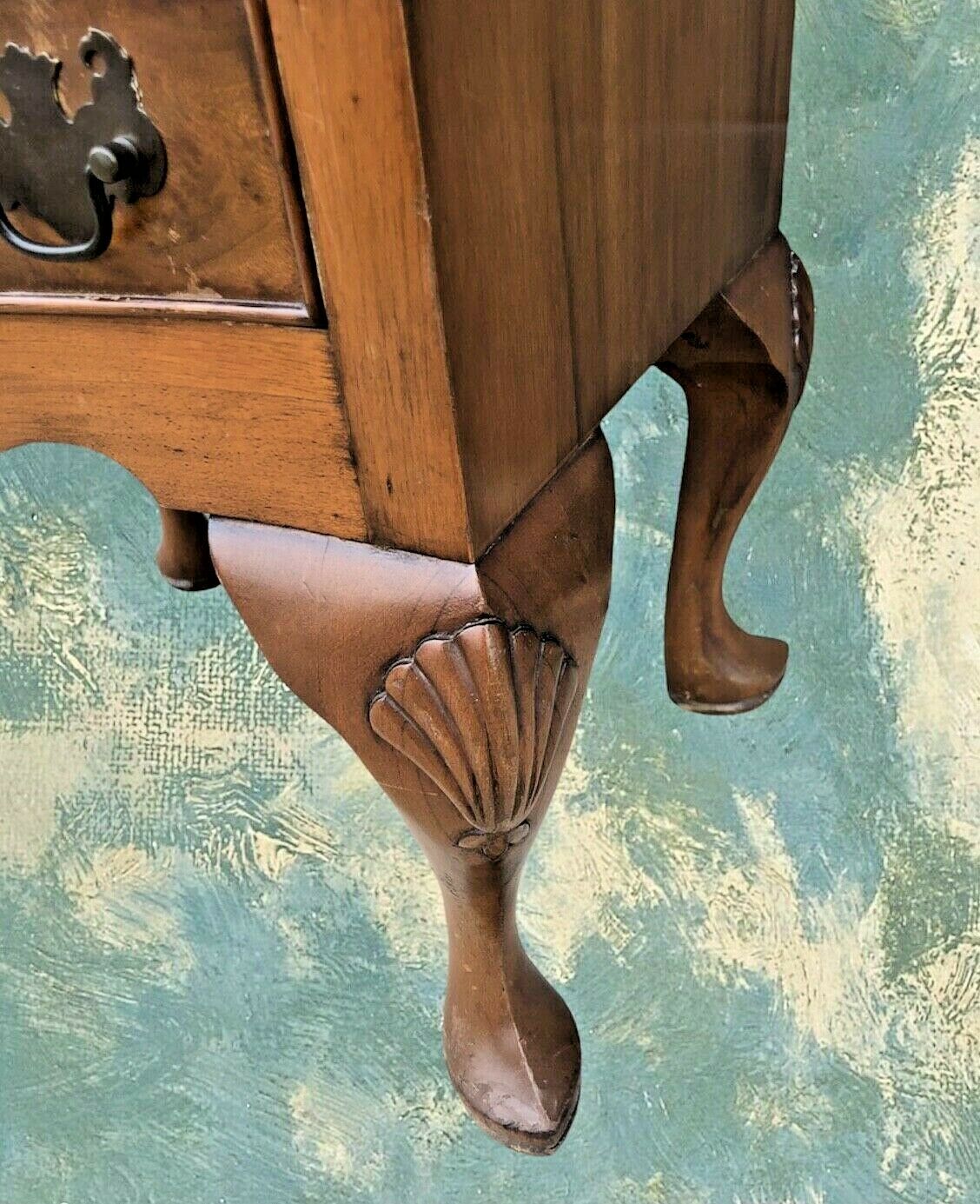 Handsome Vintage Walnut Bedside Chest / Lamp Table ( SOLD )
