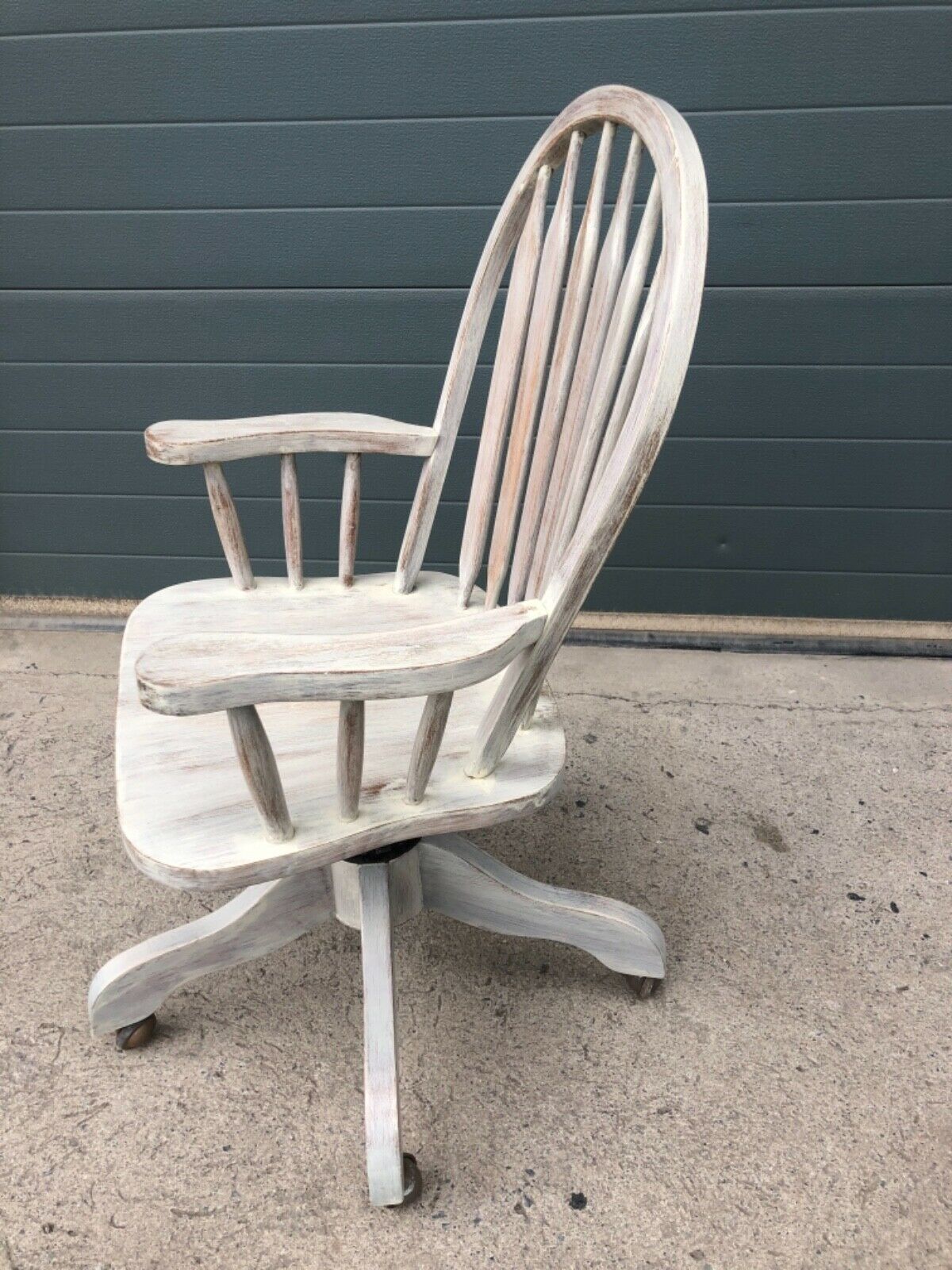 Vintage Refinished Oak Swivel Desk Chair ( SOLD )