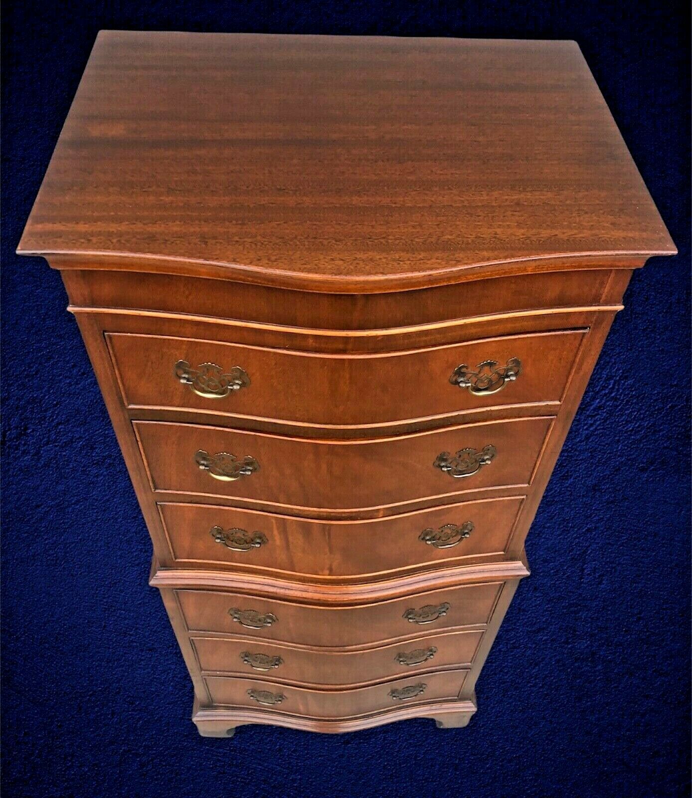 004.....Handsome Vintage Mahogany Tallboy Chest Of Drawers ( SOLD )