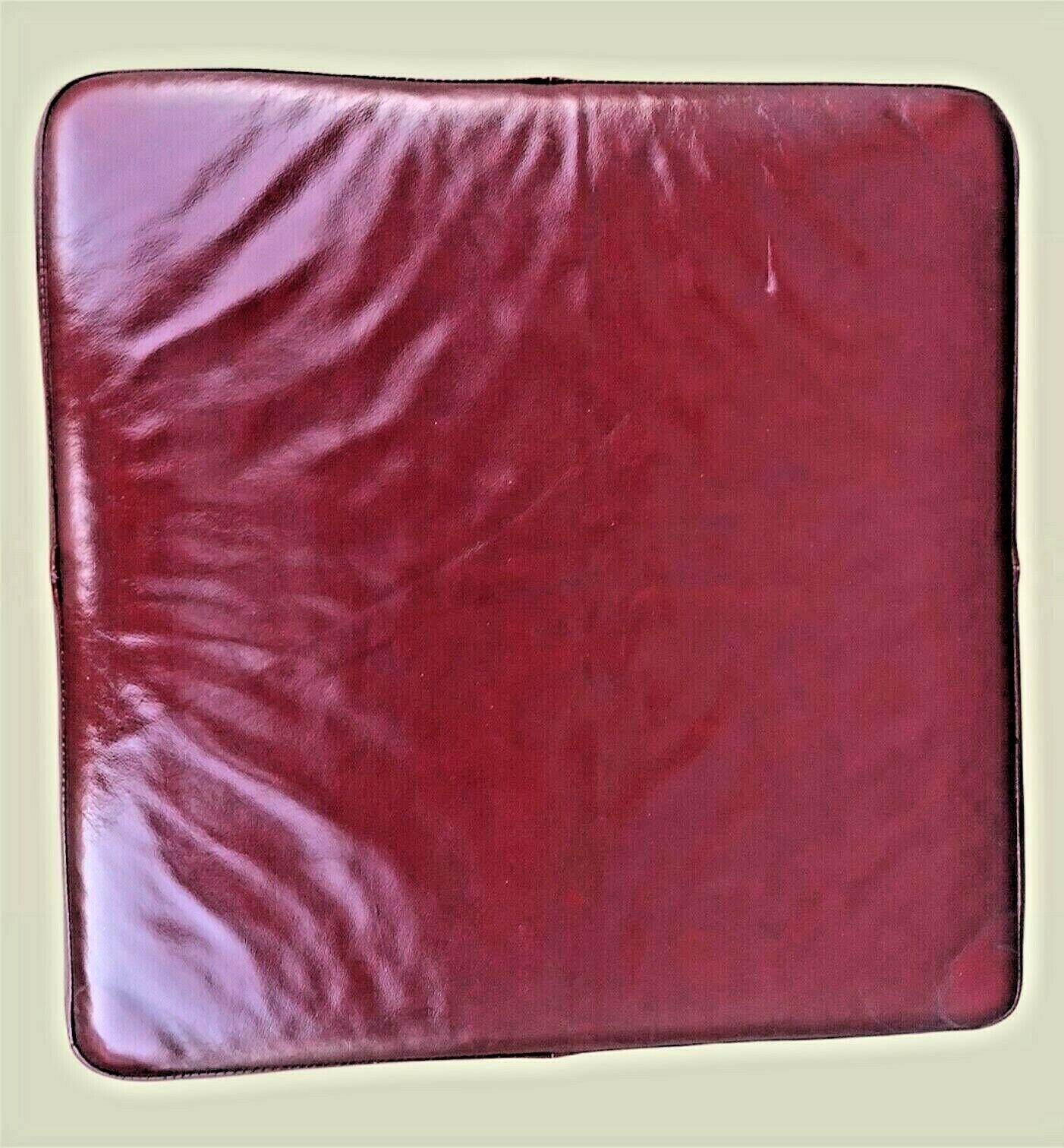 023.....Superior Quality Vintage Red Leather Footstool ( sold )