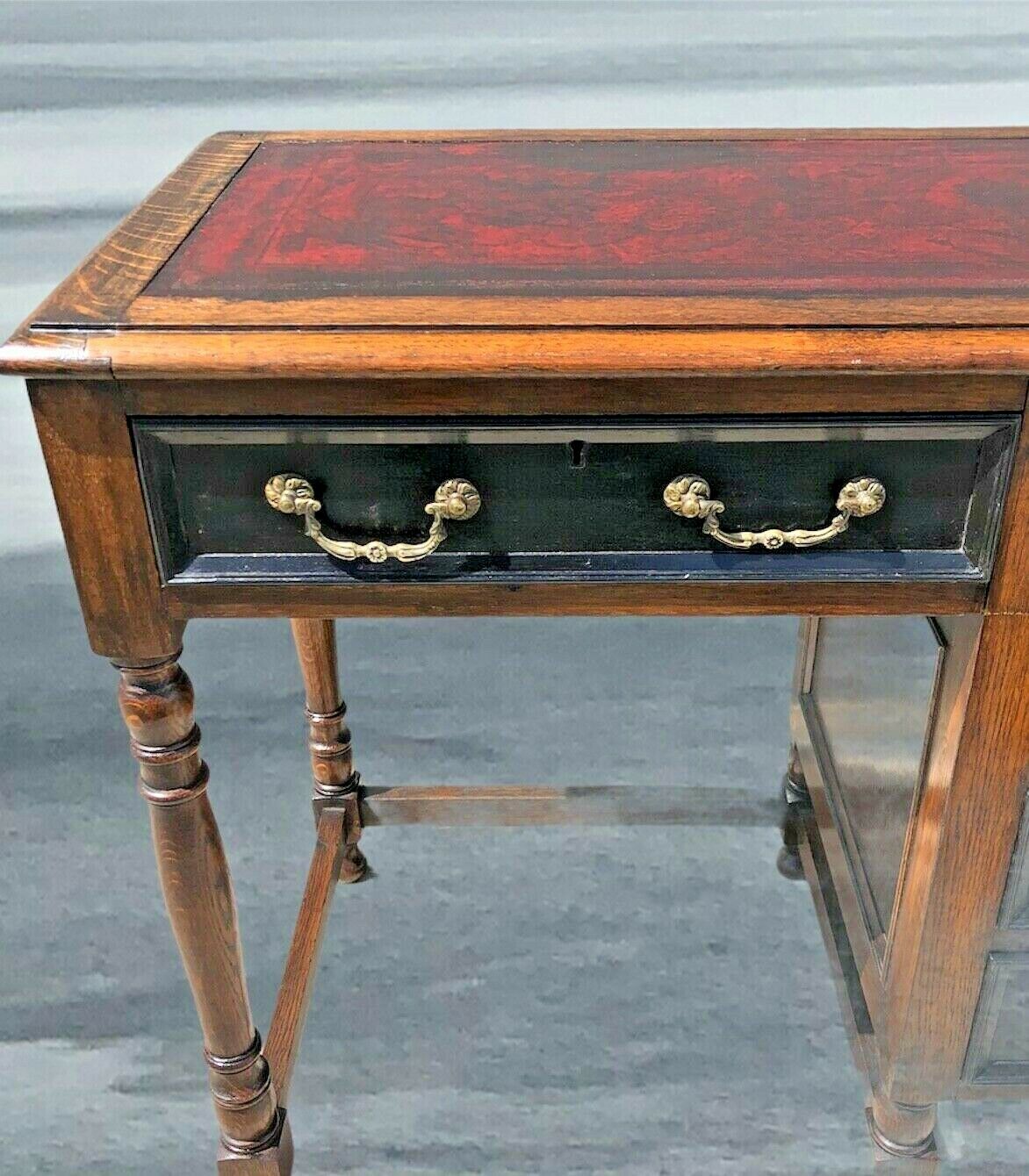 Antique Oak Single Pedestal Desk ( SOLD )