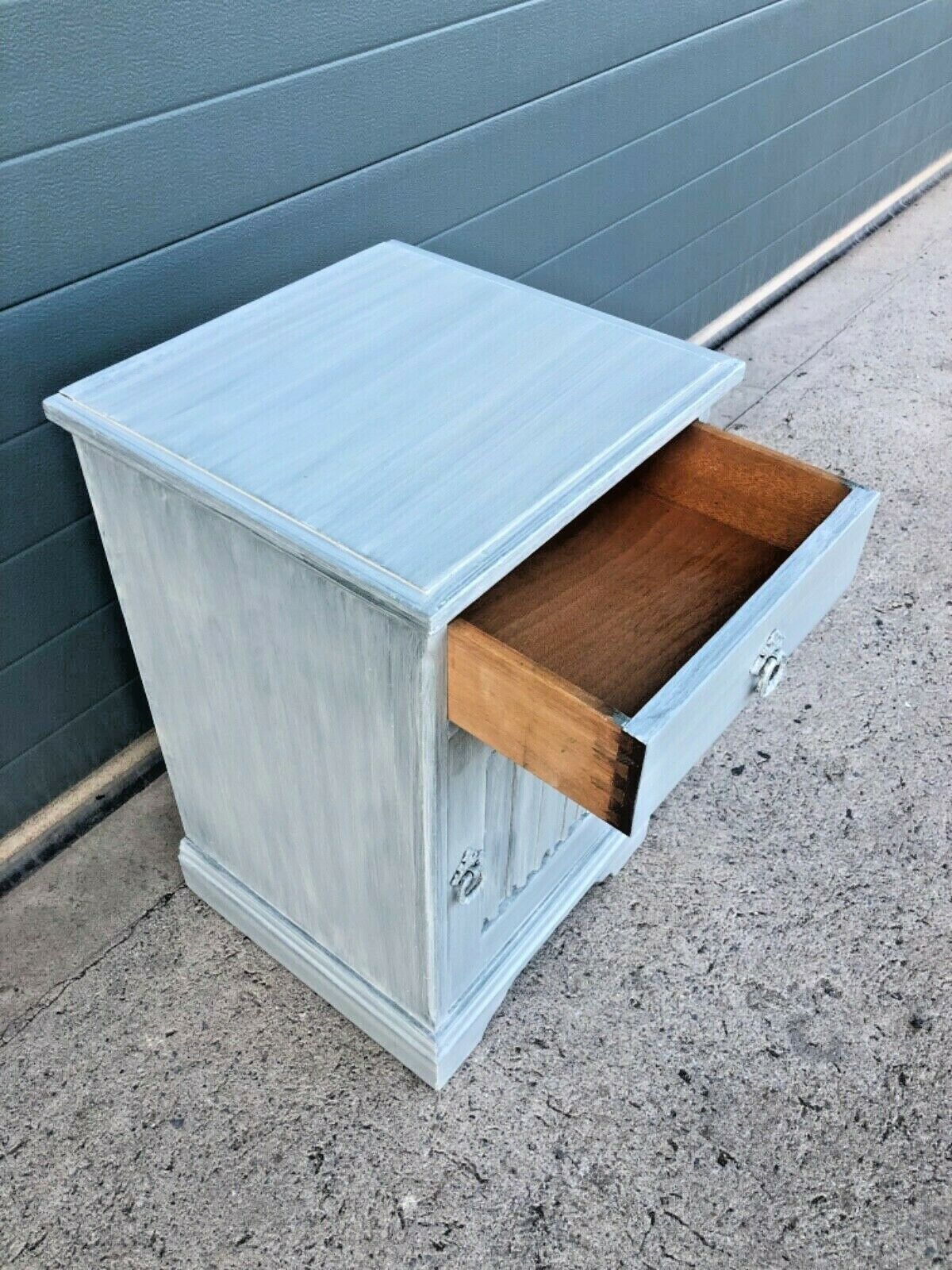 003.....Handsome Vintage Refinished Bedside Cabinet