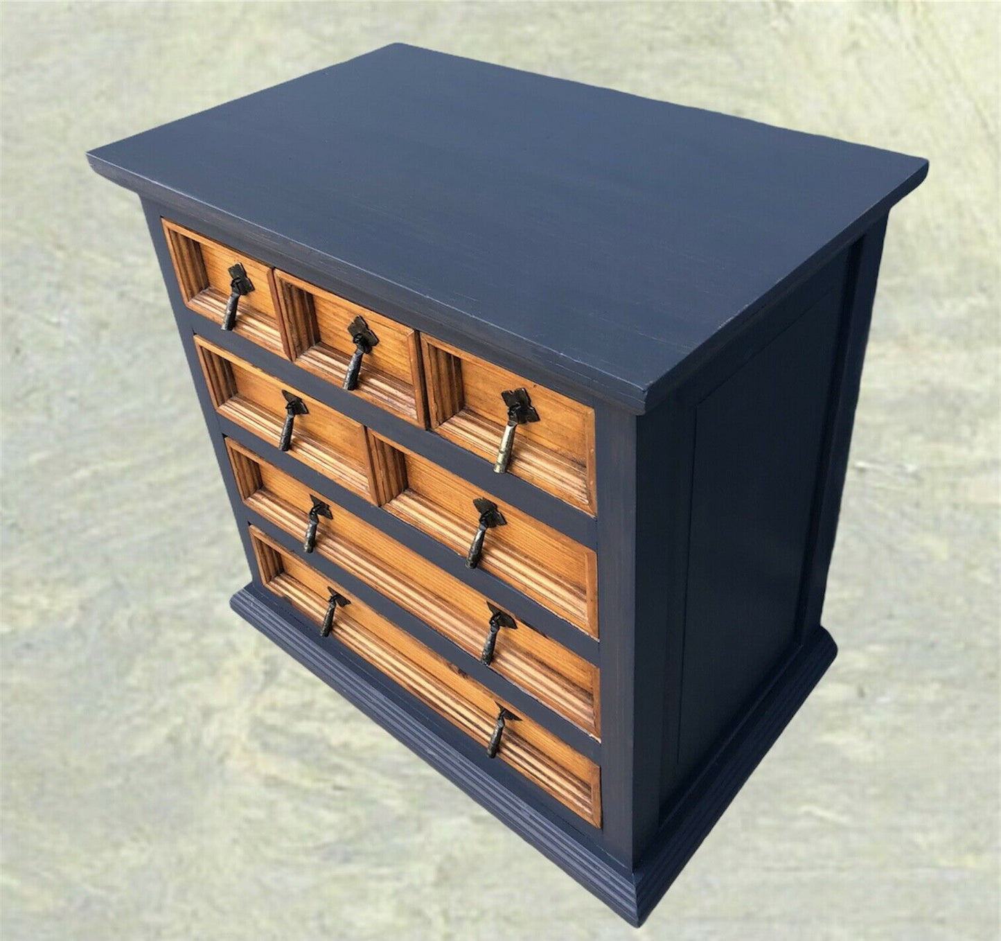 Handsome Pair Of Pine Bedside Chests / Rustic Small Chests ( SOLD )