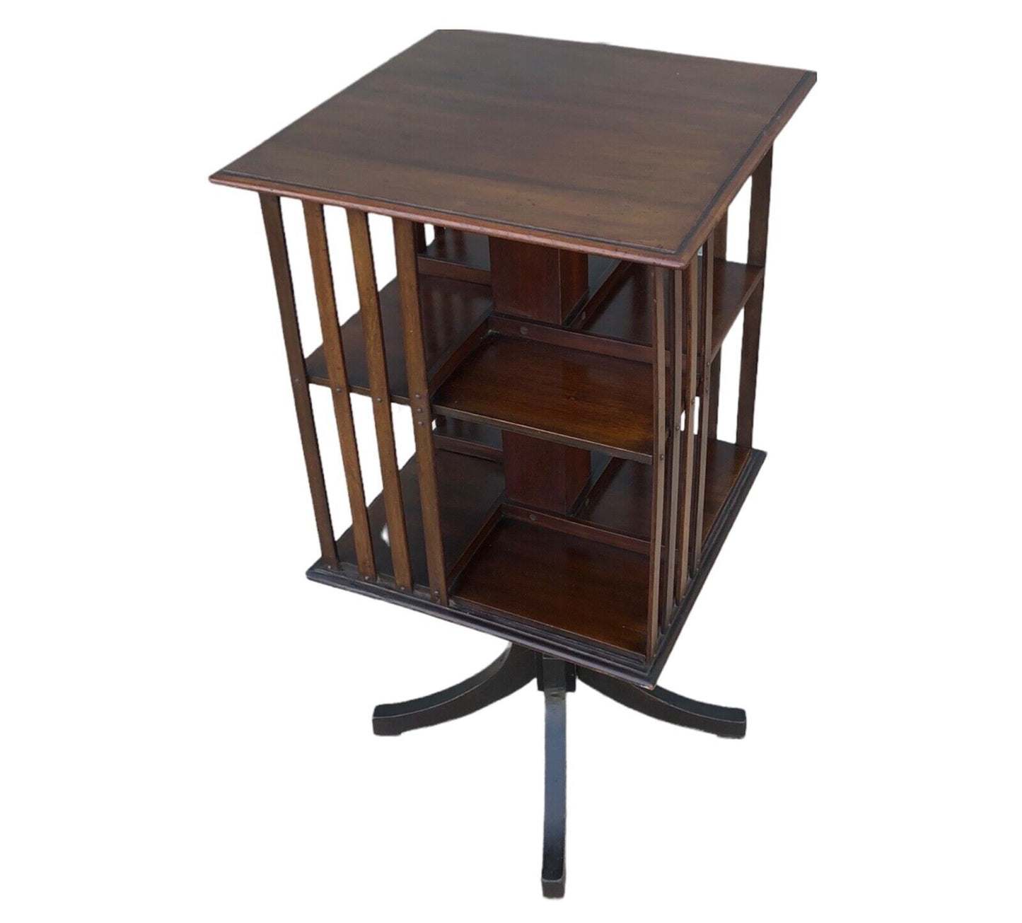 000925....Handsome Vintage Mahogany Revolving Bookcase ( sold )