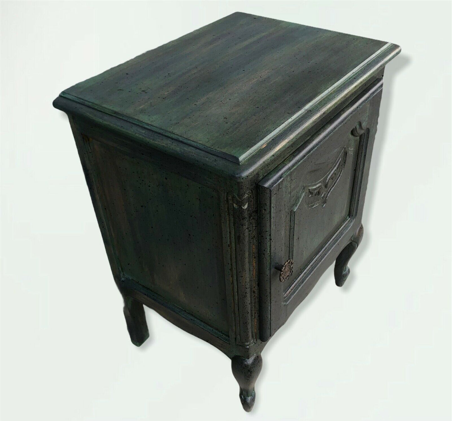 Two Near Identical Bijou French Bedside Tables / Vintage Bedside Cabinets ( SOLD )