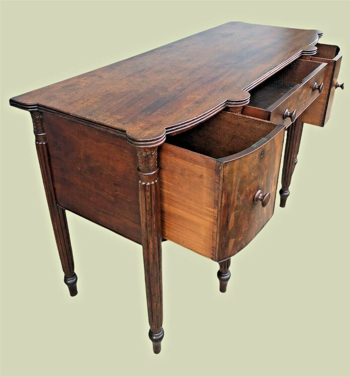 029.....Magnificent William IV Flame Mahogany Sideboard ( sold )