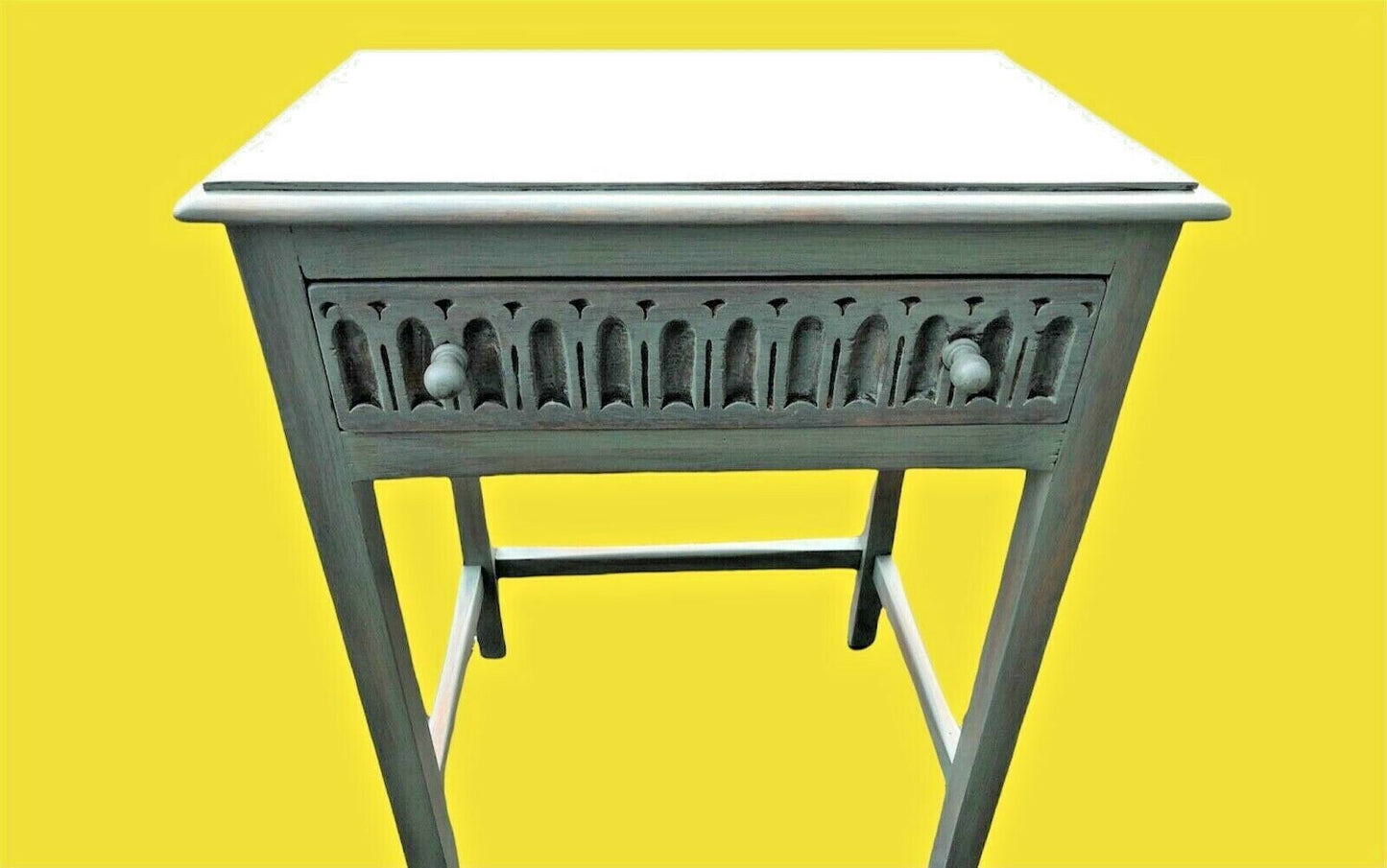 009.....Handsome Gothic Style Oak Side / Writing Table ( sold )