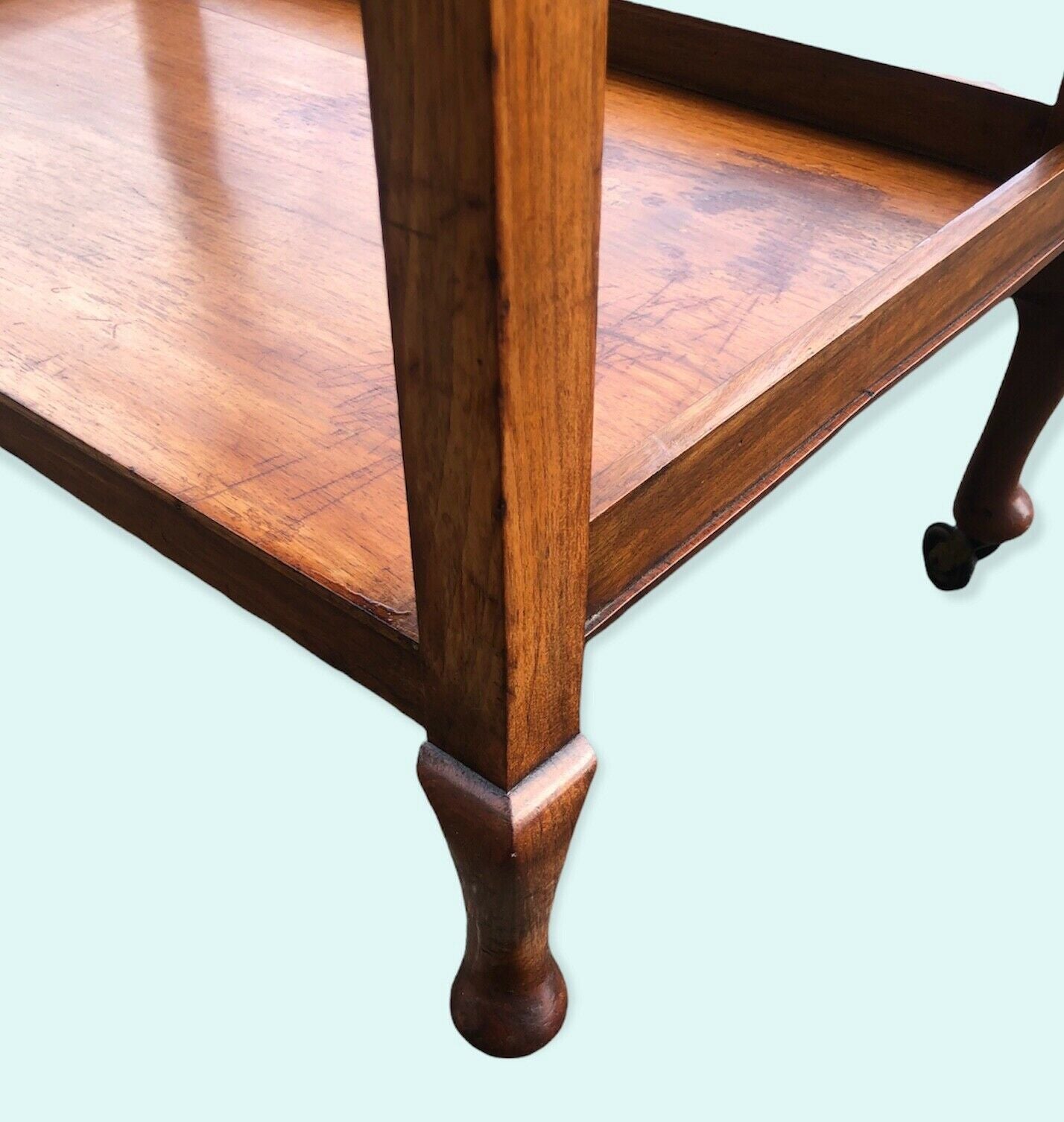 000980.....Vintage Walnut Serving / Drinks Trolley ( sold )