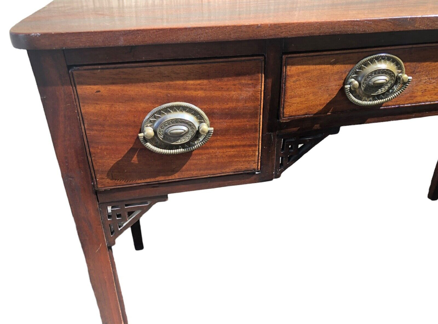 000920....Handsome Antique Mahogany Writing Or Hall Table ( sold )