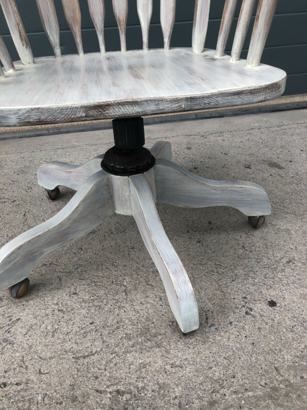 Vintage Refinished Oak Swivel Desk Chair ( SOLD )