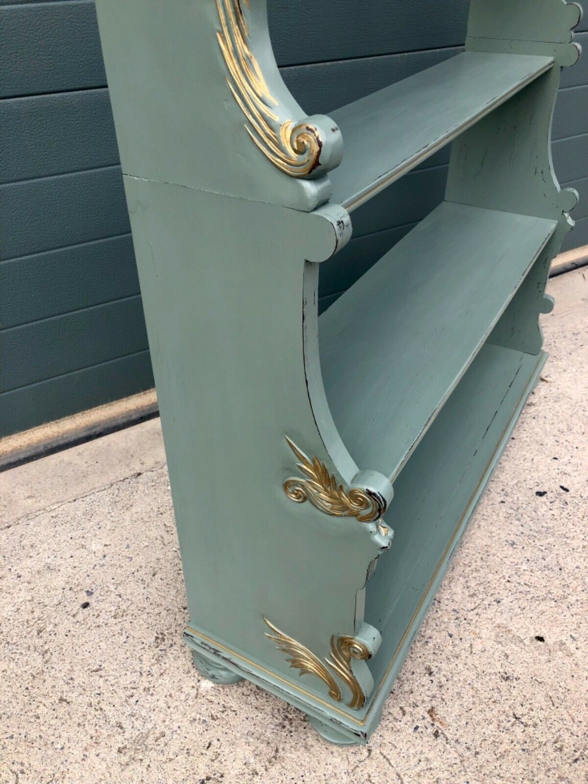 Handsome Vintage Regency Style Carved Bookcase ( SOLD )