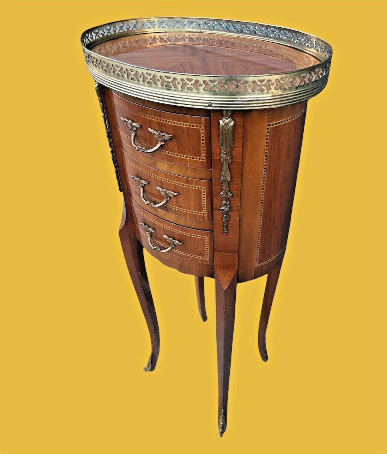 Stunning Pair Of Small Vintage French Lamp Tables / Bedside Tables ( SOLD )