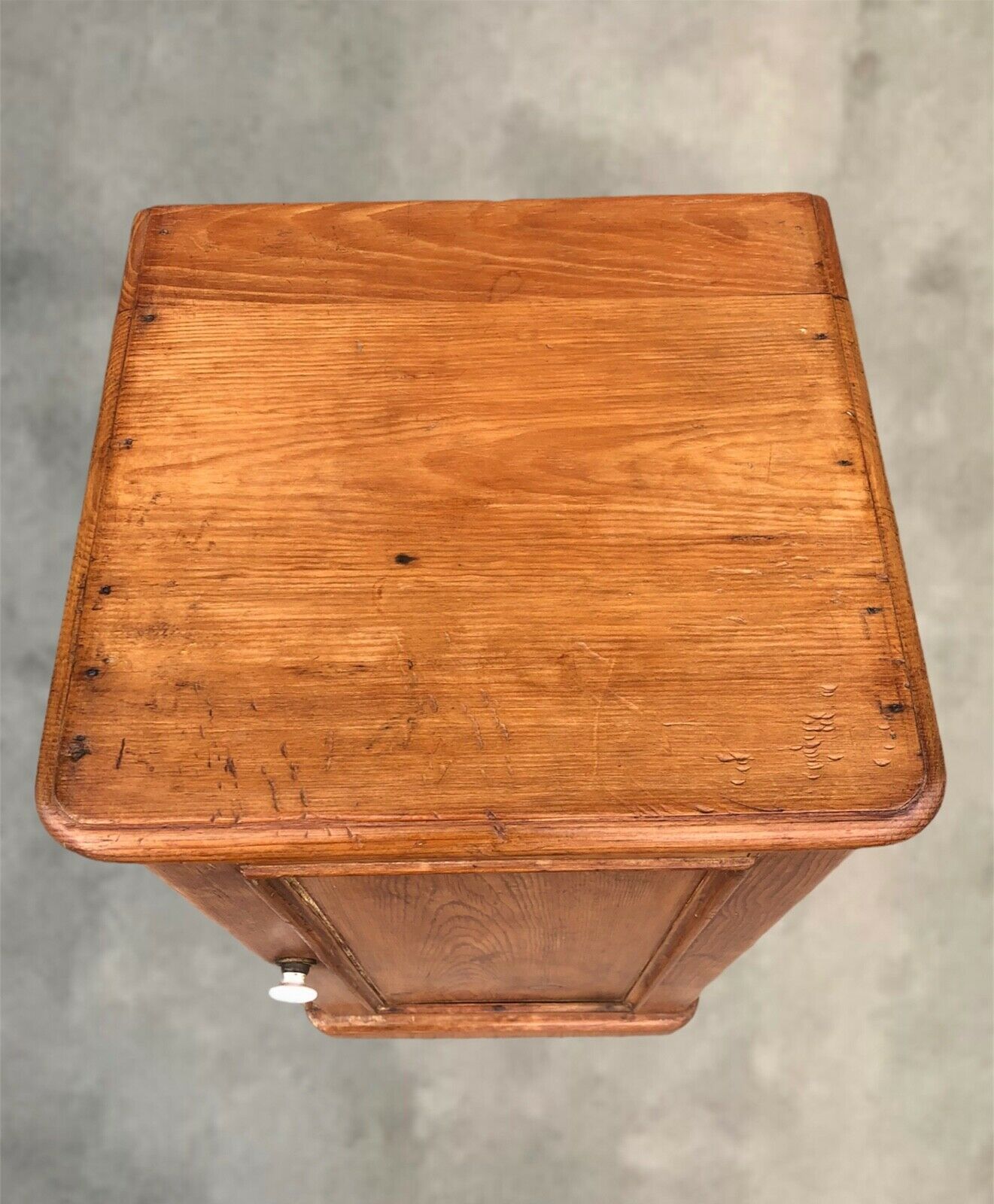Victorian Pine Bedside Cupboard ( SOLD )