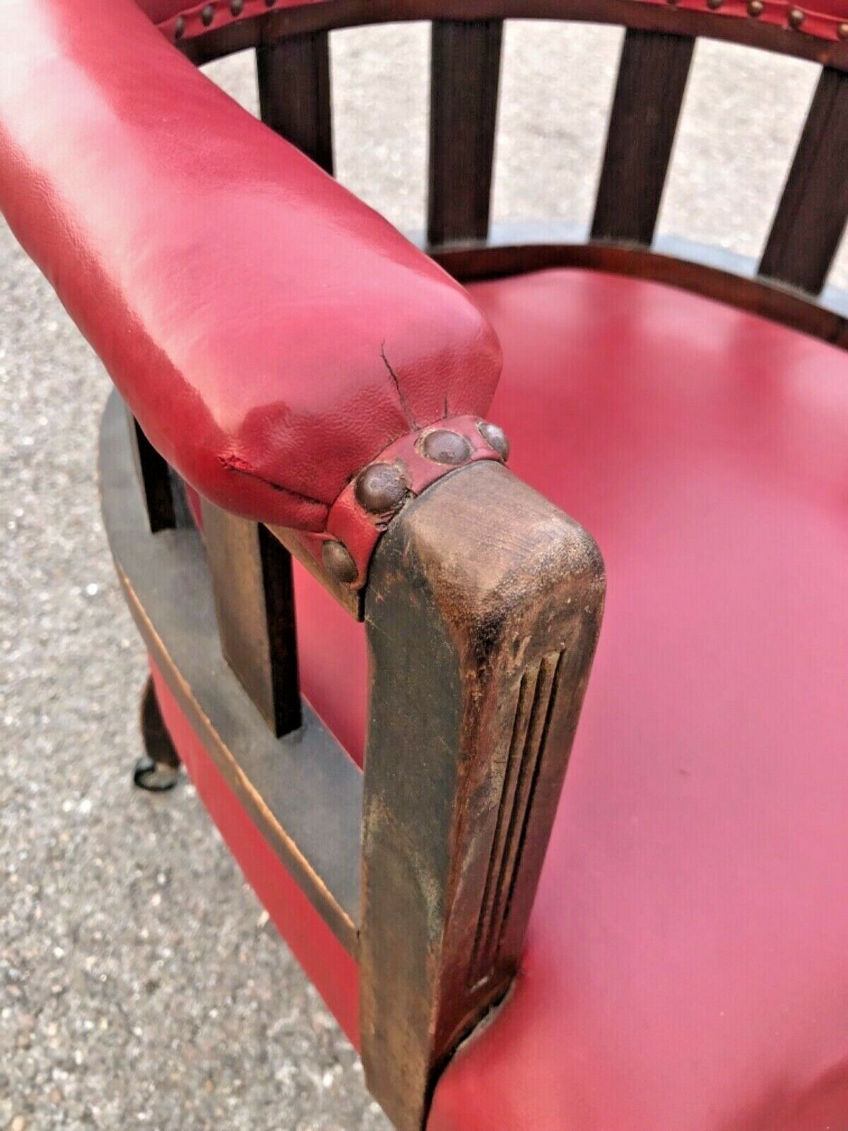 026.....Handsome Antique Mahogany Desk Chair ( sold )