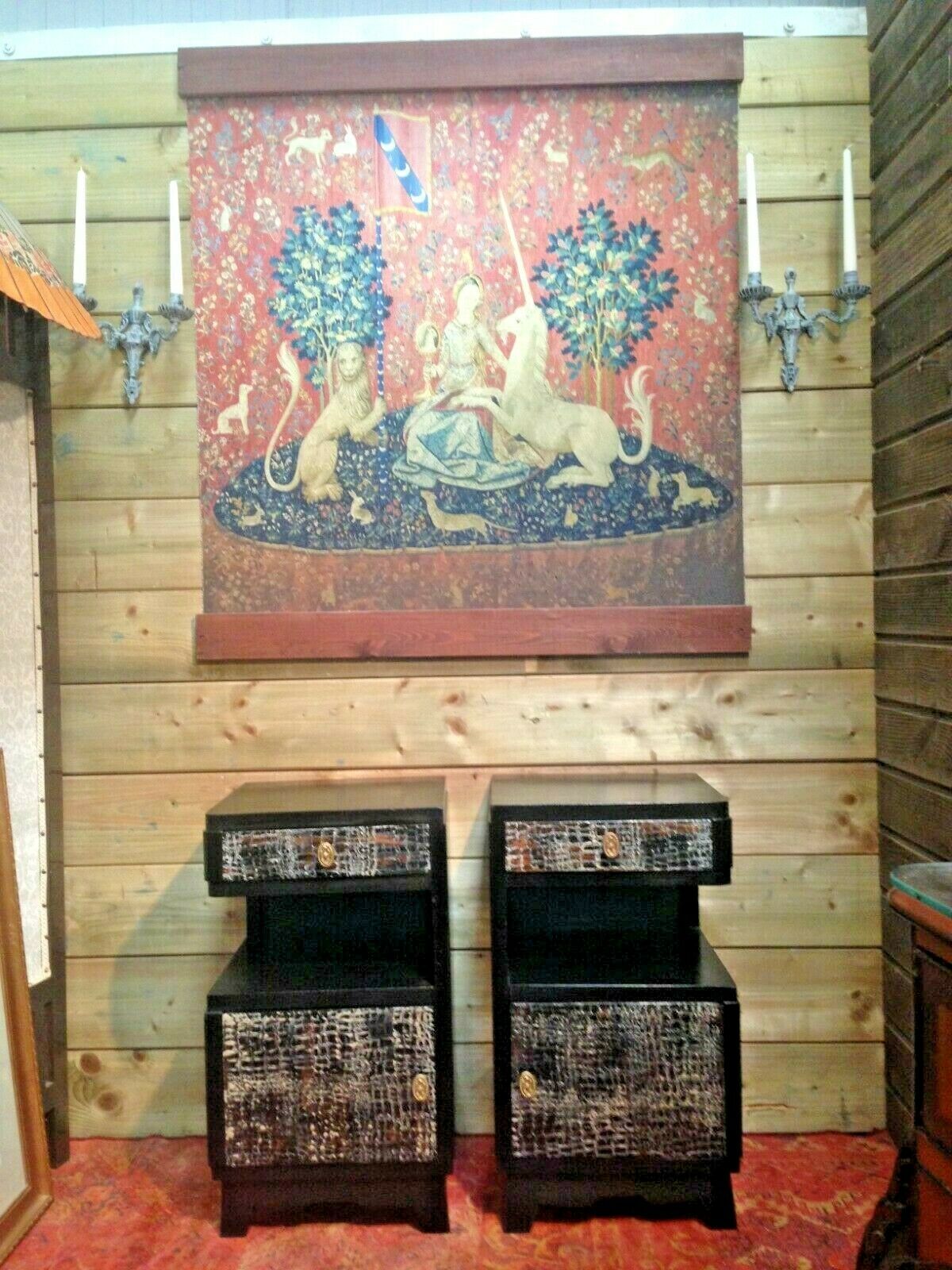 Stunning Pair Of Art Deco Bedside Cabinets / Vintage Bedside Tables (SOLD )