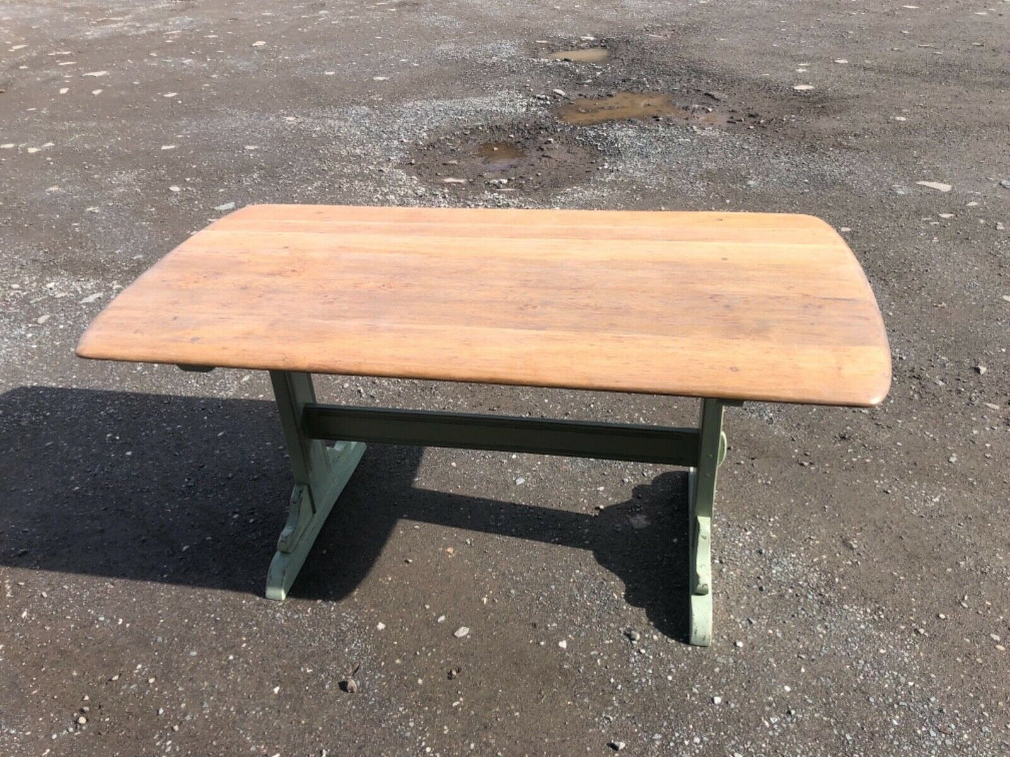 000983.....Vintage Ercol Oak Dining Table ( sold )