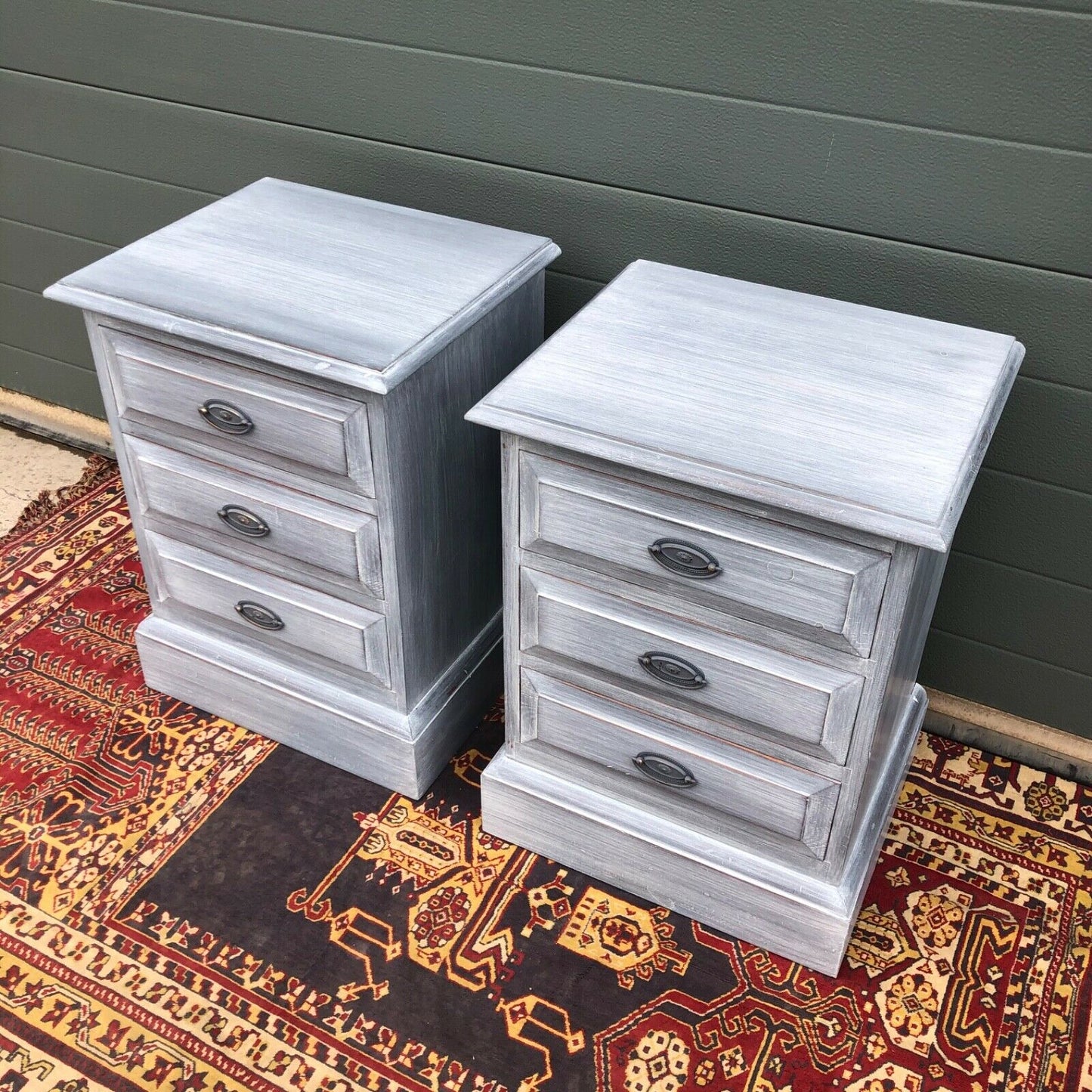 Pair Of Vintage Bedside Chests / Refinished Bedside Tables ( SOLD )
