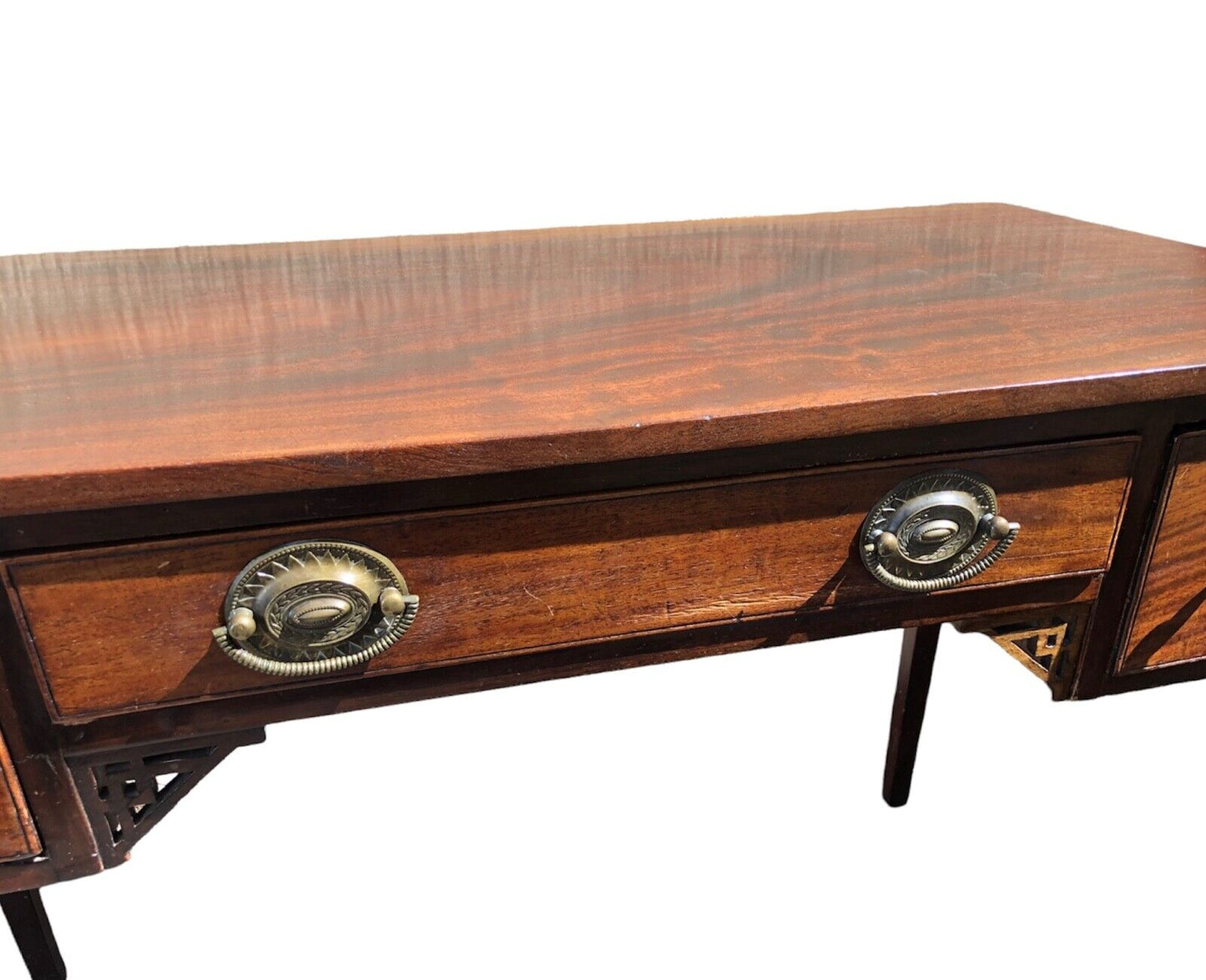 000920....Handsome Antique Mahogany Writing Or Hall Table ( sold )
