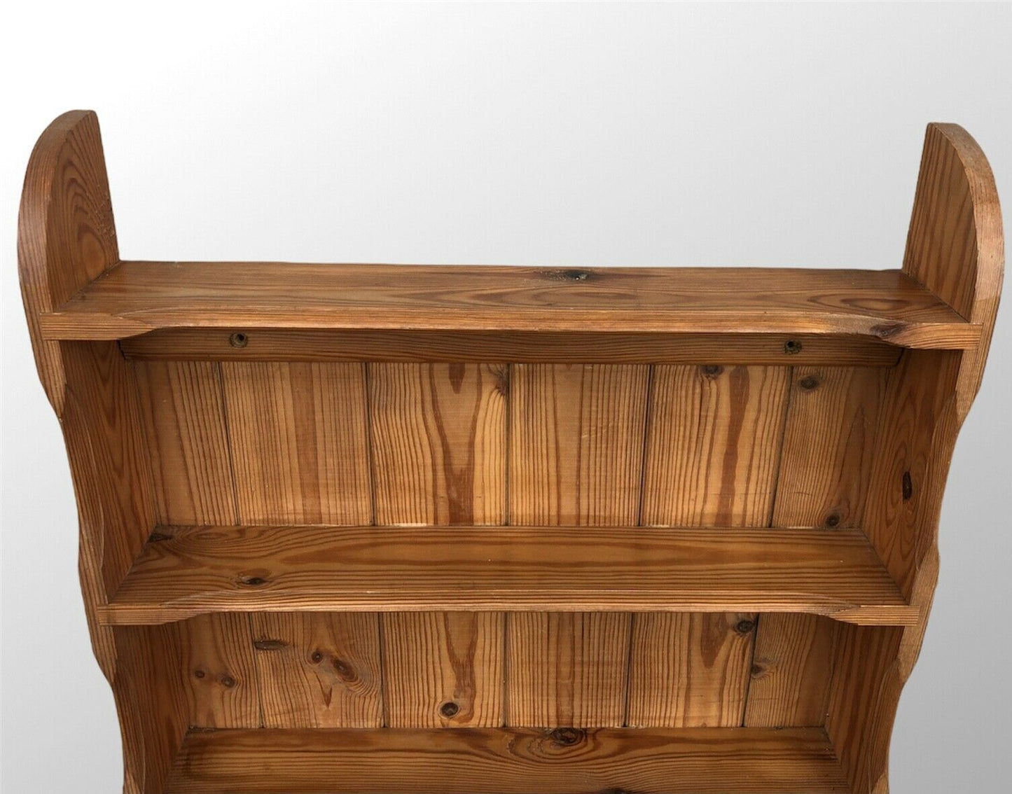 057.....A Set Of Vintage Pine Wall Shelves / Bookcase ( sold )