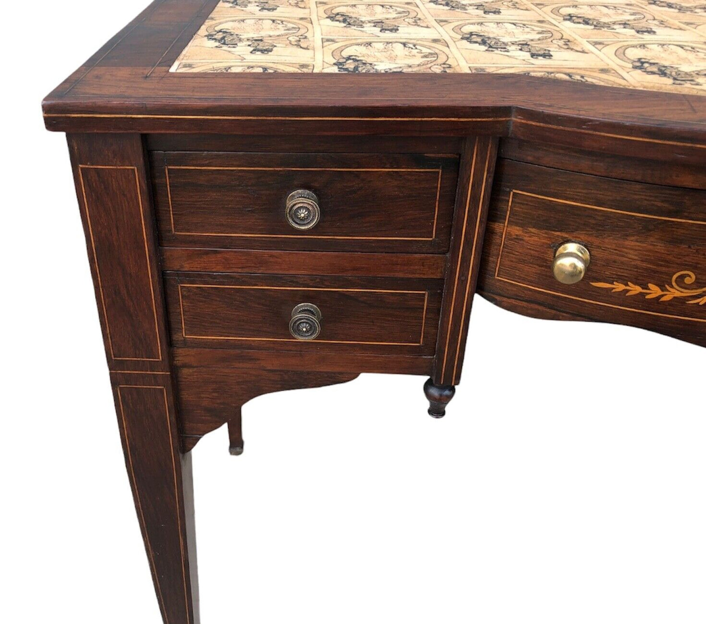 000927....Handsome Antique Rosewood Writing Desk ( sold )