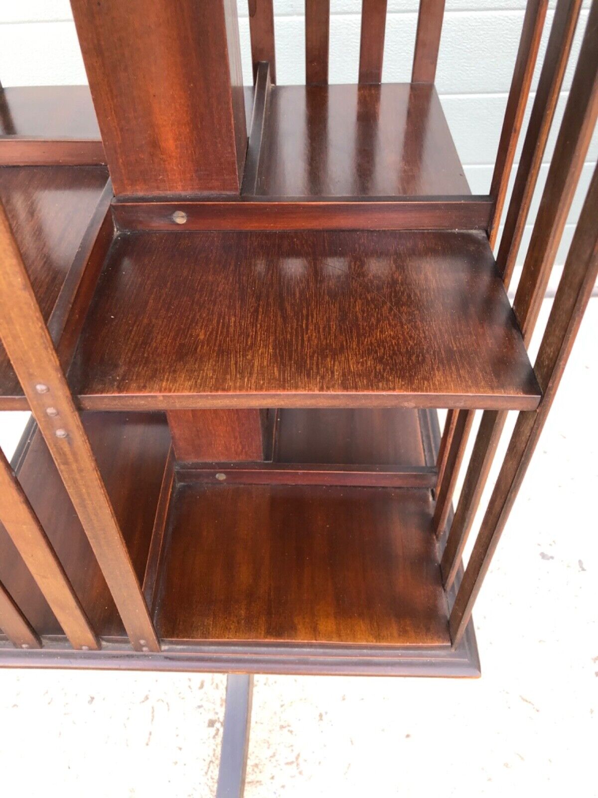 000925....Handsome Vintage Mahogany Revolving Bookcase ( sold )