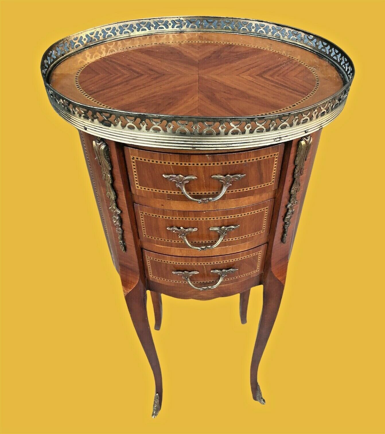 Stunning Pair Of Small Vintage French Lamp Tables / Bedside Tables ( SOLD )