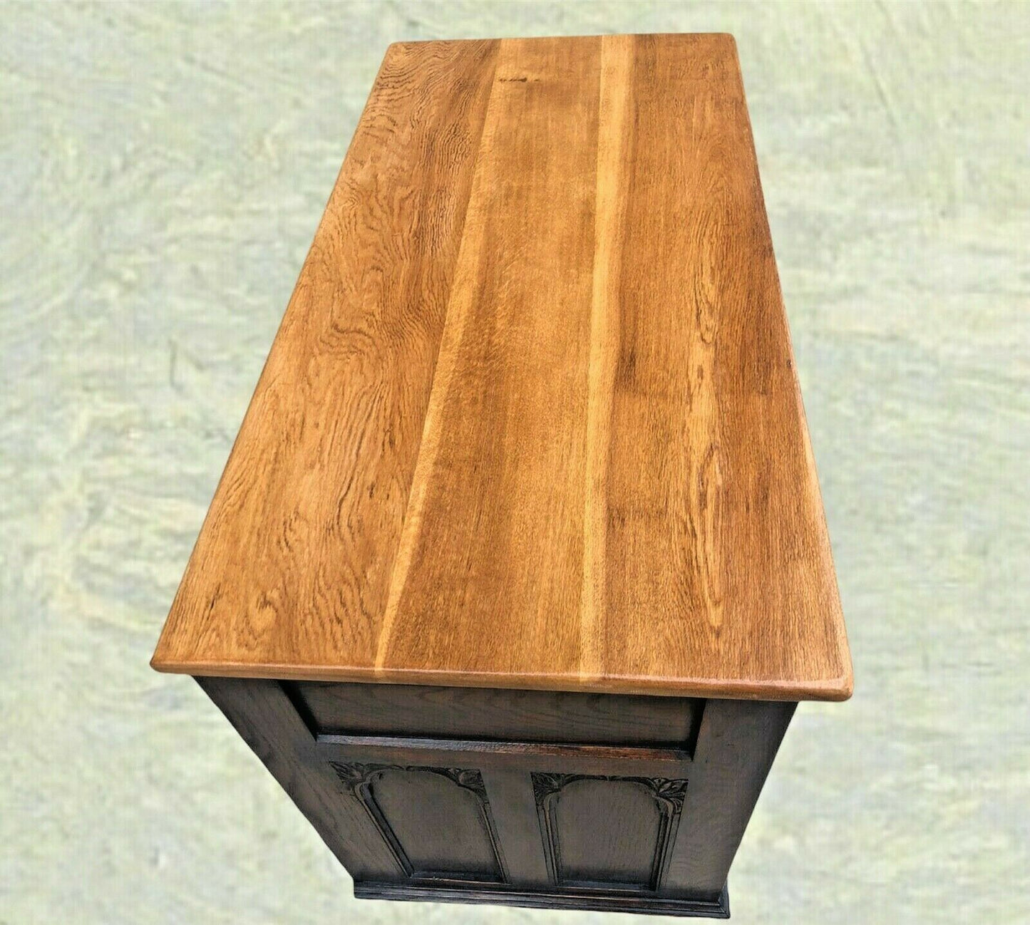 Gothic Style Oak Chest Of Drawers By Old Charm ( SOLD )